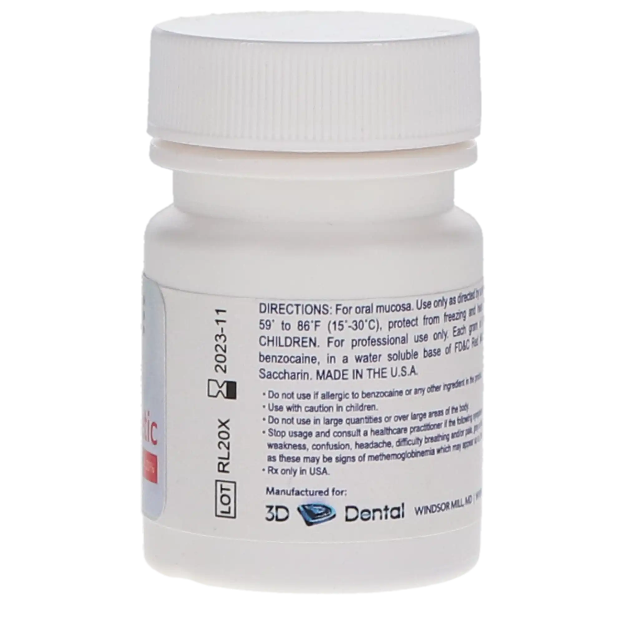 Candi-Caine Topical Anesthetic Gel, 20% Benzocaine, 1 oz Jar, Cherry, 1/Pk thumbnail 2
