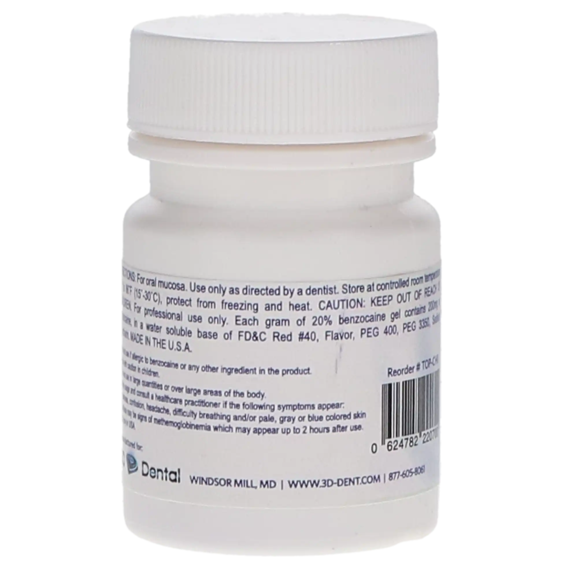 Candi-Caine Topical Anesthetic Gel, 20% Benzocaine, 1 oz Jar, Cherry, 1/Pk thumbnail 3