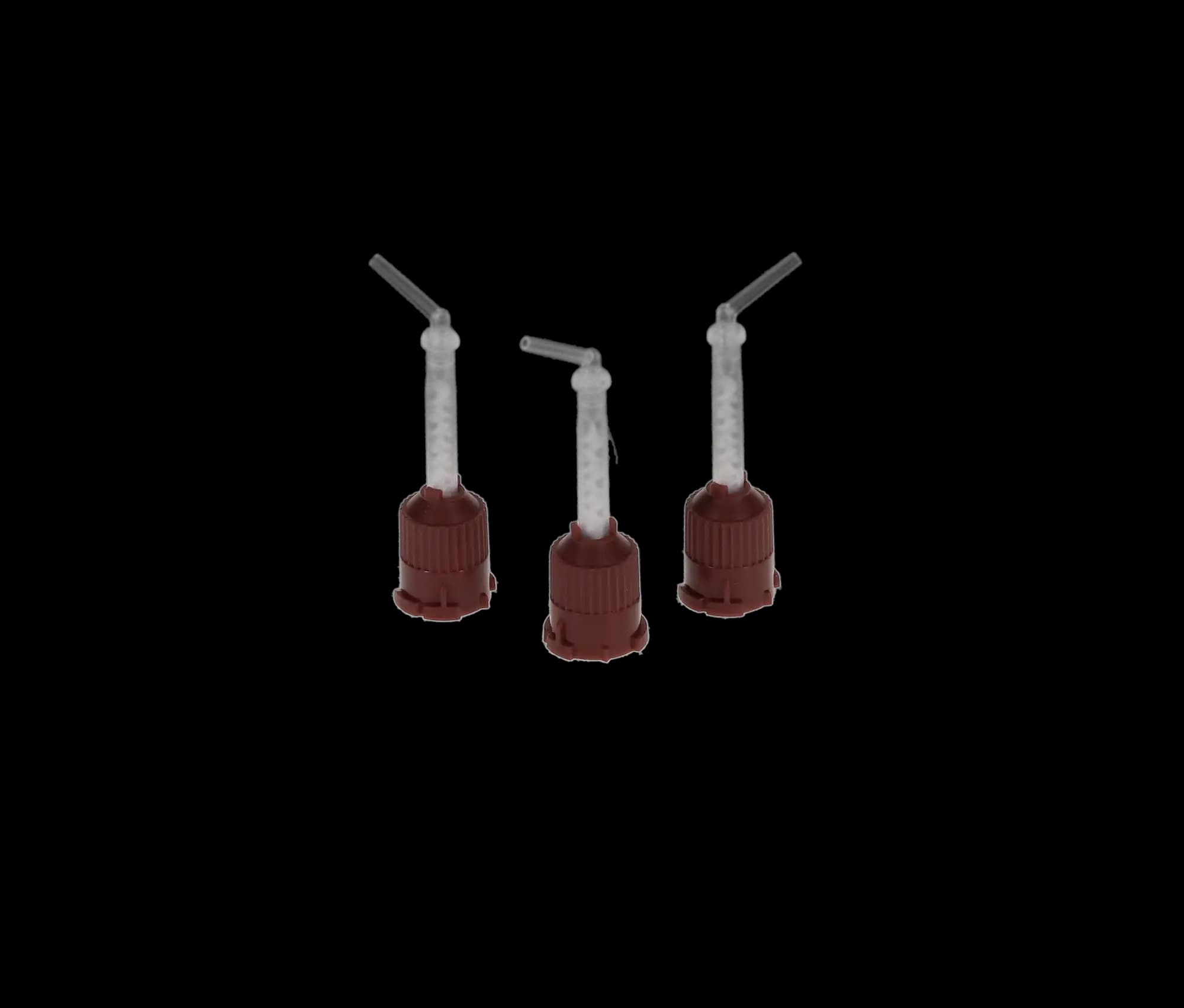 Mimic T-Style Mixing Tips with Intra-Oral Tips, Cement, 1:1, Brown, 50/Pk, MT-Core thumbnail 2