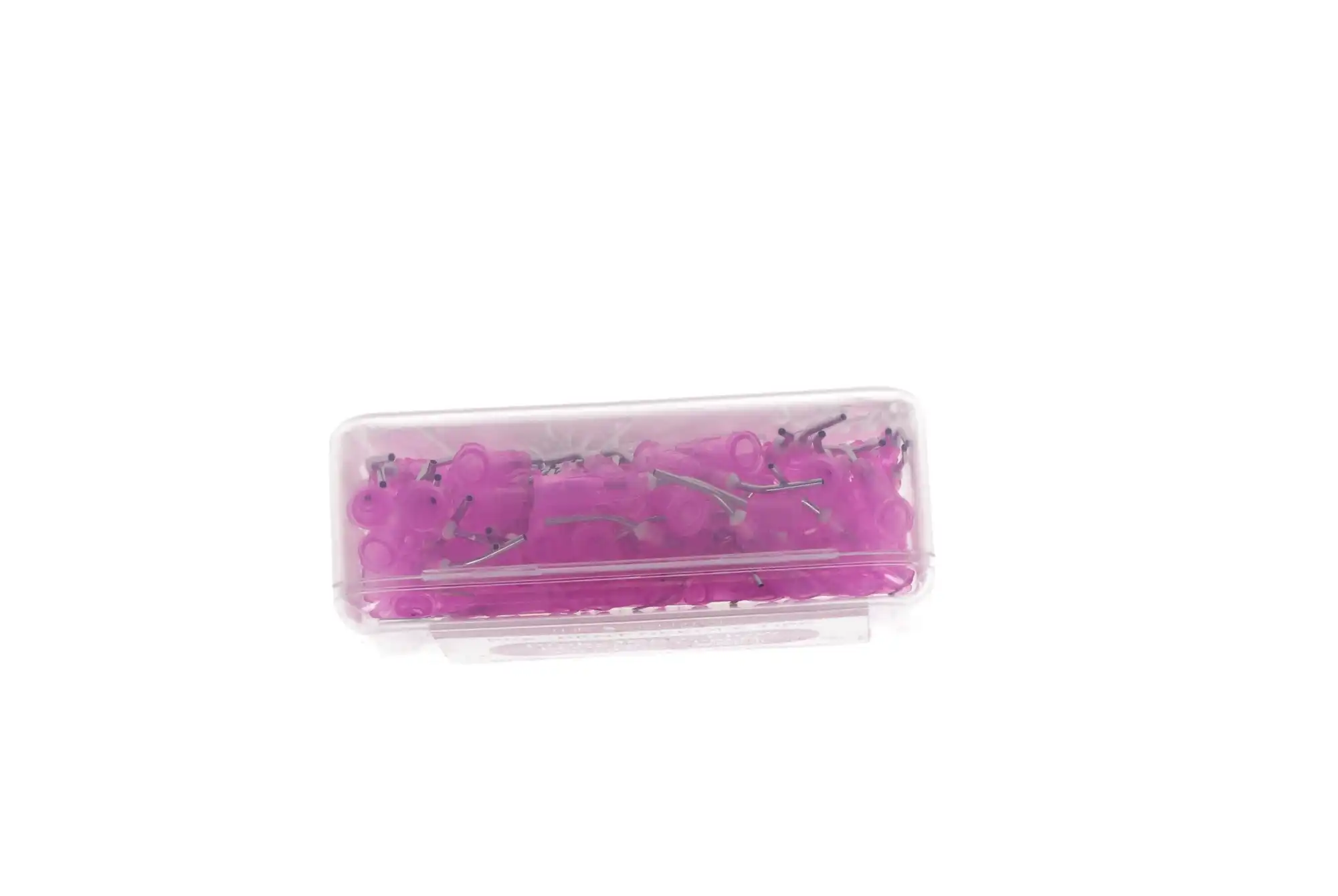 3D Dental Disposable Pre-Bent Applicator Tips, 18 Gauge, Pink, 100/Pack, PBLN thumbnail 3