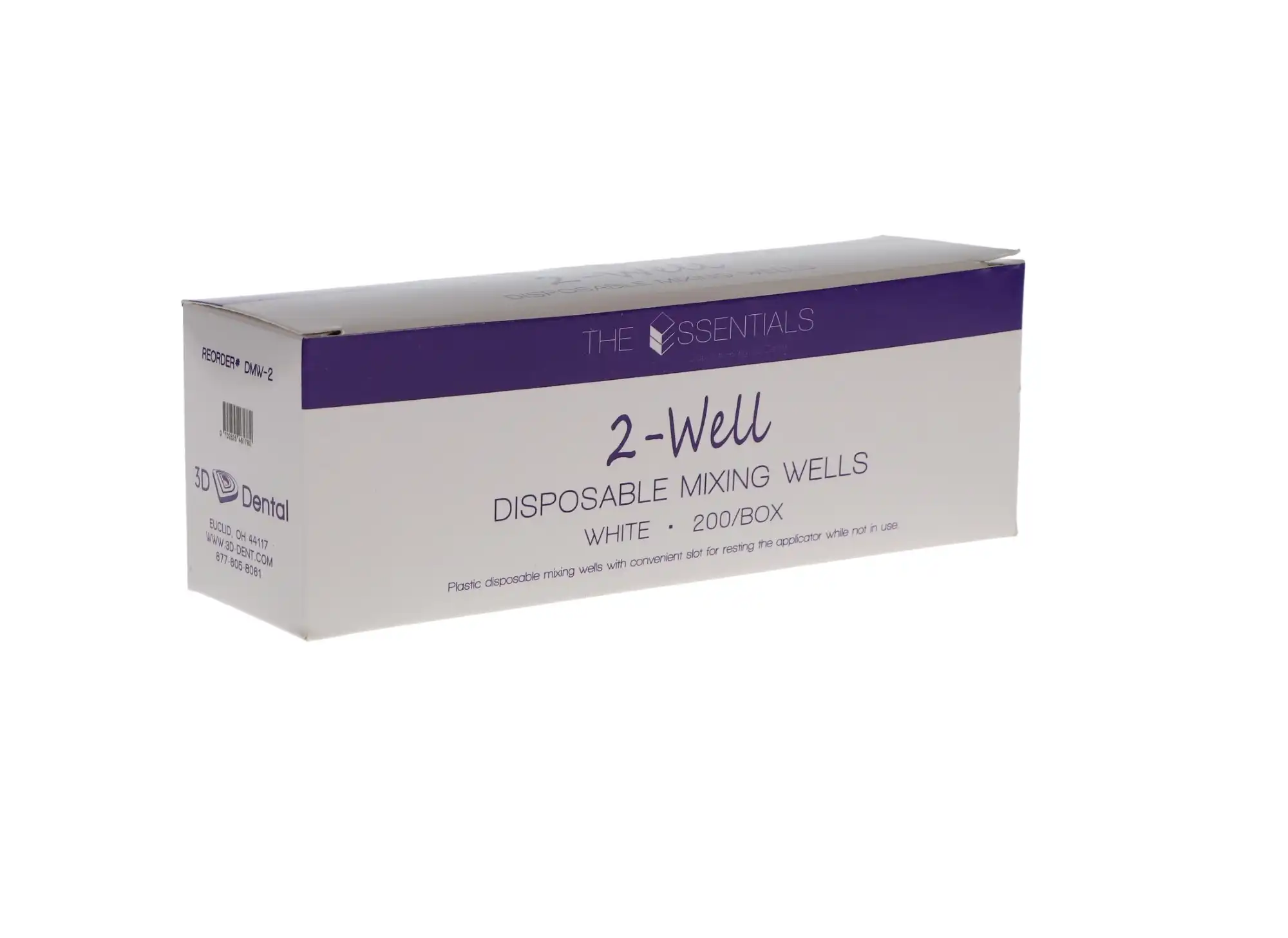 The Essentials Disposable Mixing Wells, 2-Well, White, 200/Pk, DMW-2 thumbnail 5