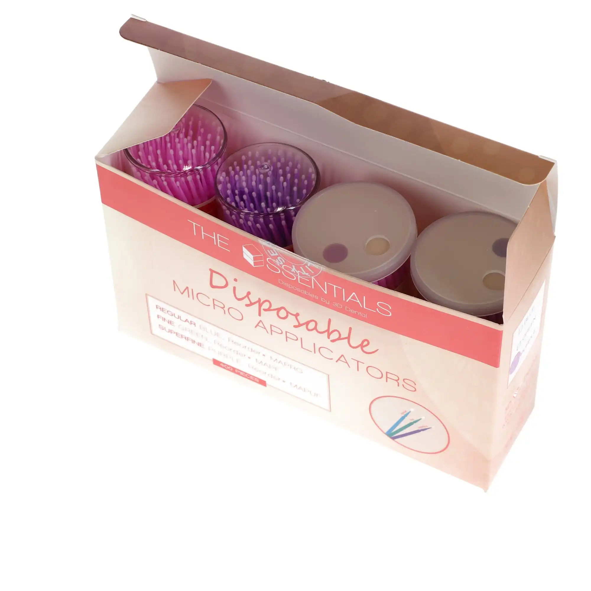 The Essentials Micro-Brush Applicators, Super Fine, Purple, 4" Adjustable, 4 x 100/Pk, MAPUF thumbnail 2