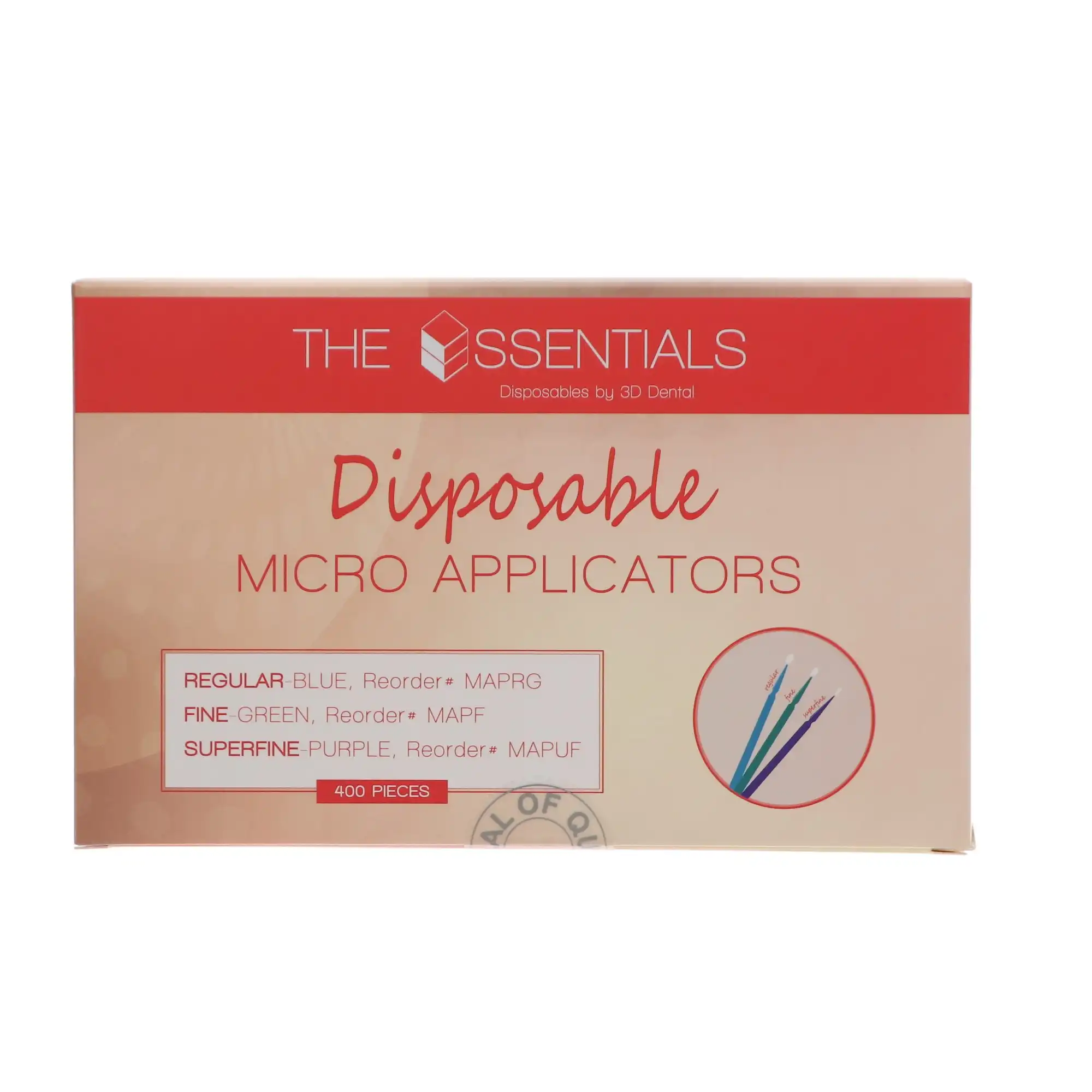 The Essentials Micro-Brush Applicators, Super Fine, Purple, 4" Adjustable, 4 x 100/Pk, MAPUF thumbnail 4