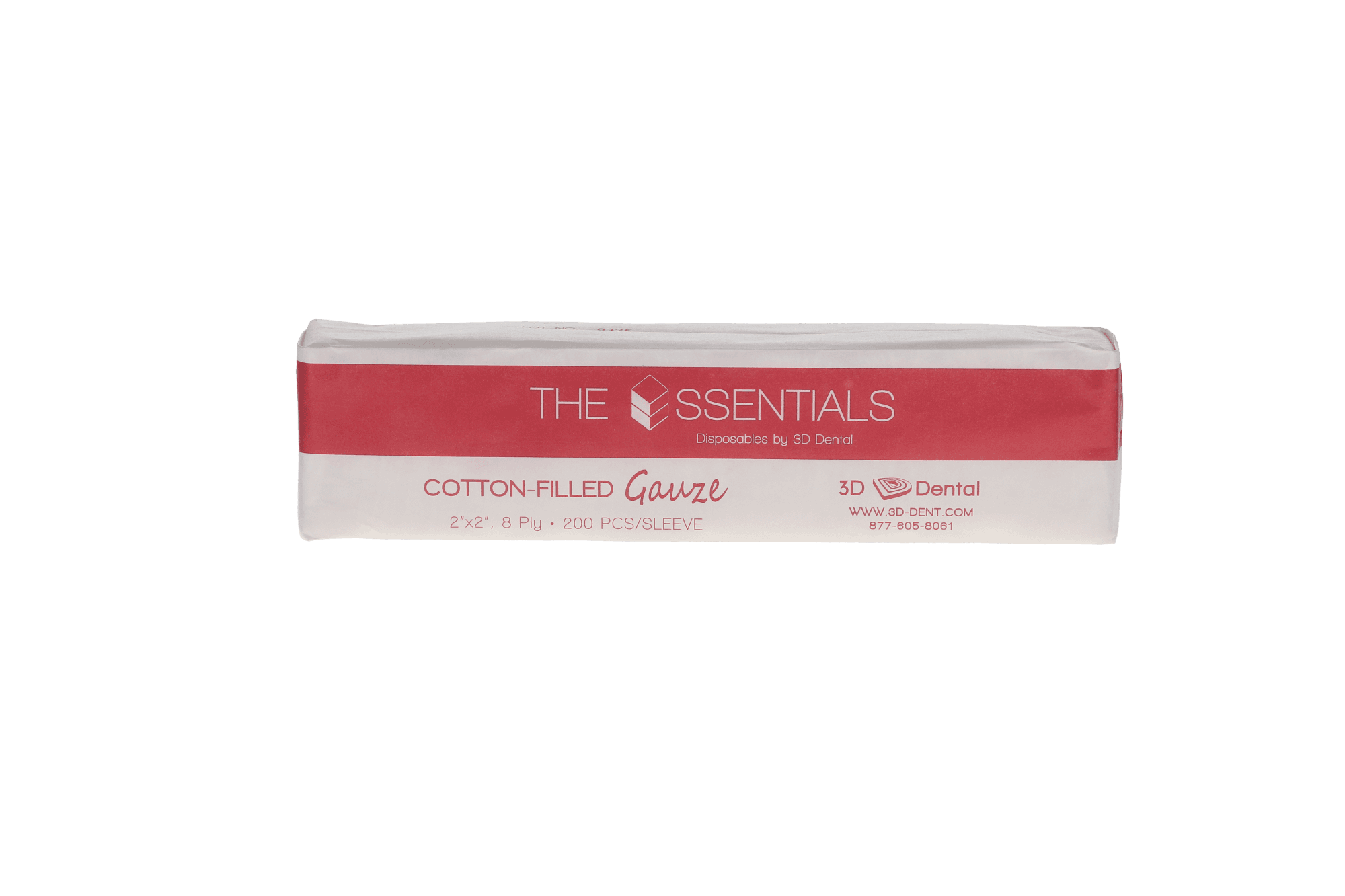The Essentials Gauze Cotton Filled Non-Sterile 2x2 8-Ply, 5000/Case, CF22 - The Essentials Gauze Cotton Filled N/S 2x2 8-Ply 5000/Cs - Image 1