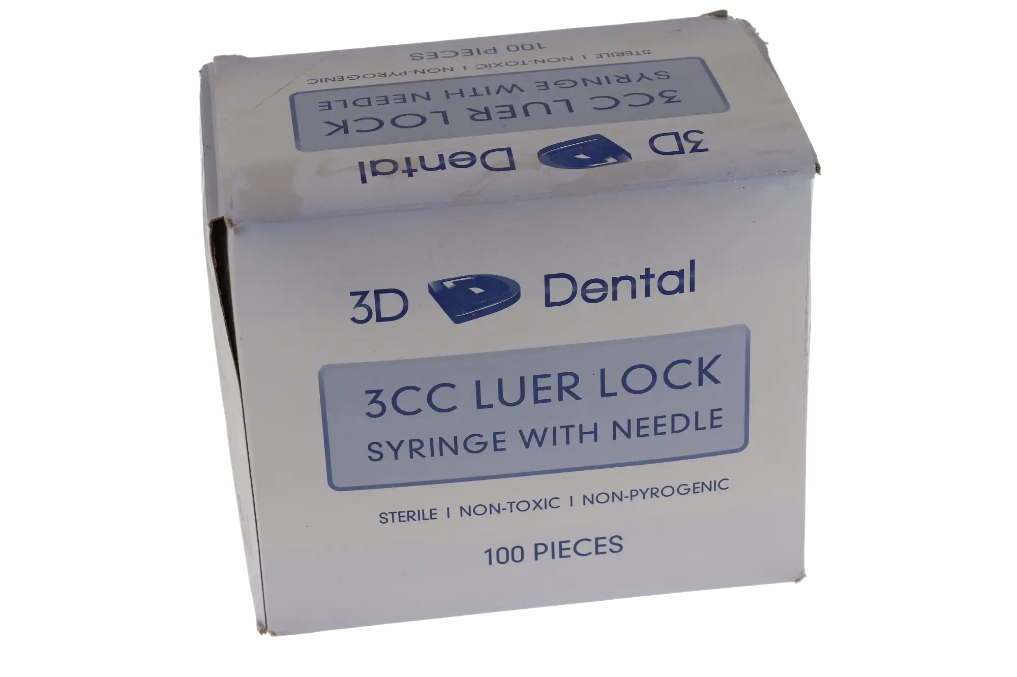 3D Dental Endo Irrigation Syringe with Half Cut Needle, 3 cc, 27 Gauge, Yellow, 100/Pk, EN27H thumbnail 4