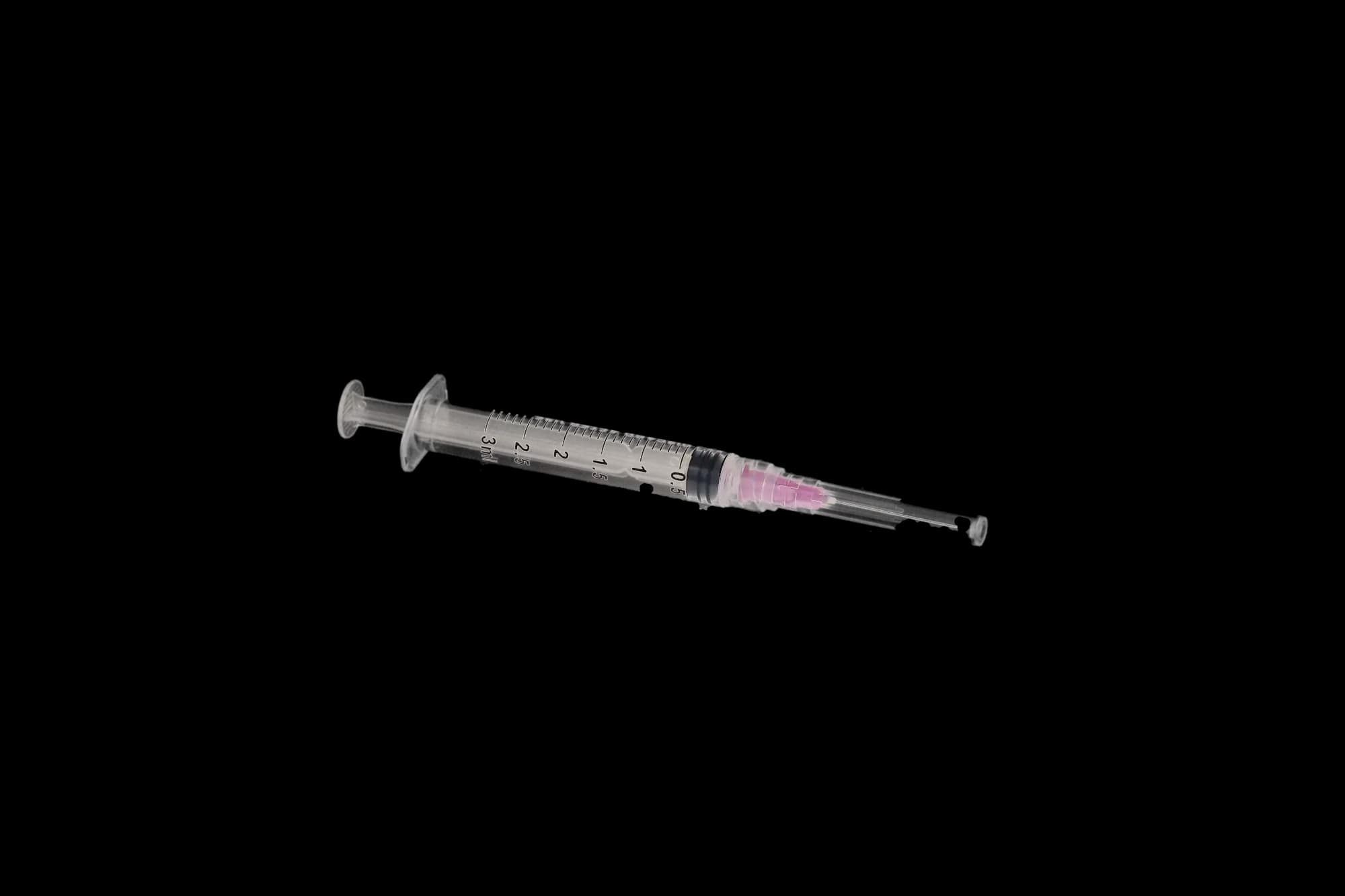 3D Dental Endo Irrigation Syringes with Side-Vent Closed End Needles, 3 cc, 30 Ga, Purple, 100/Pk, EN30S thumbnail 2