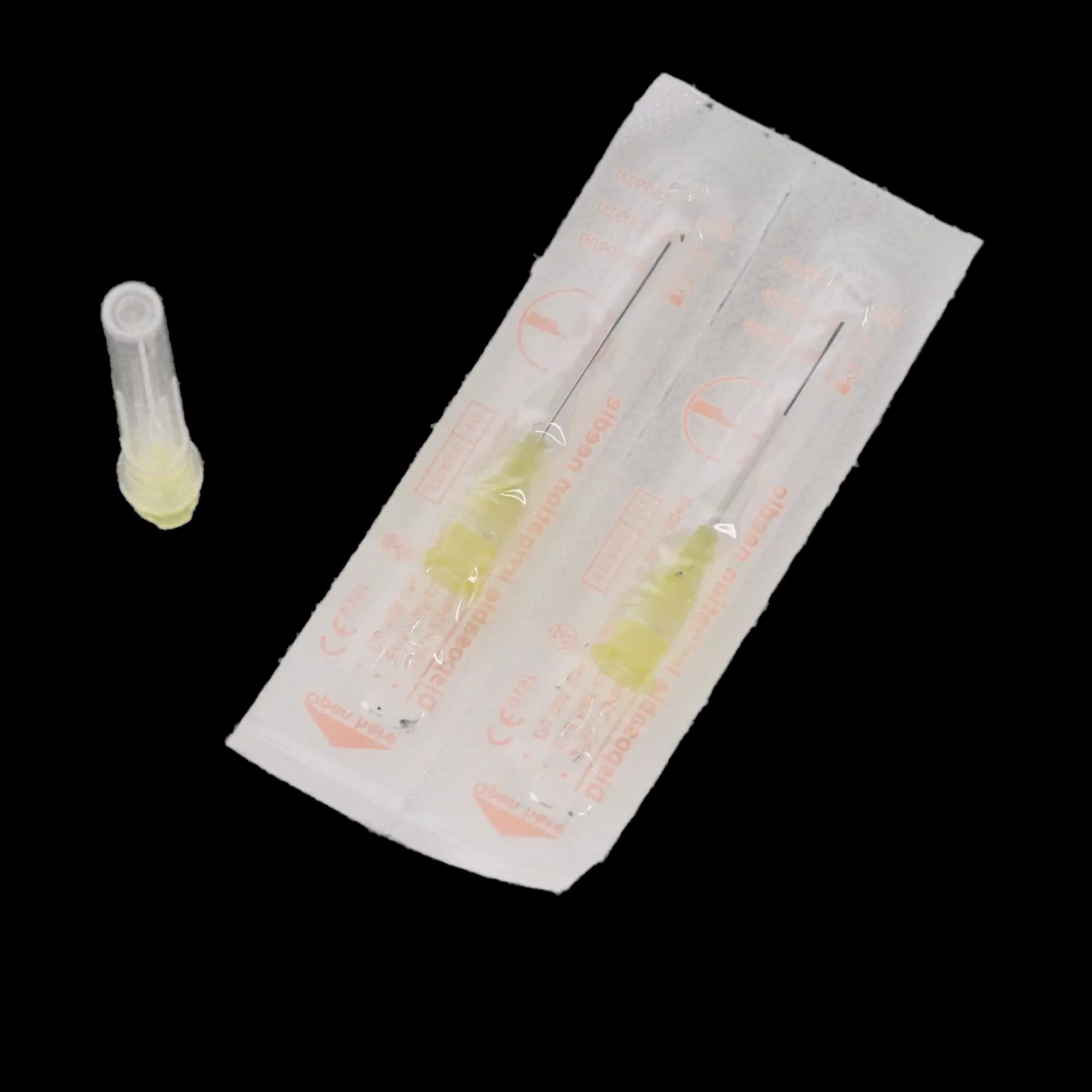 3D Dental Endo Irrigation Needles, Straight Tip, 27 Gauge, 1 Inch, Yellow, 100/Pack, EN27 thumbnail 2