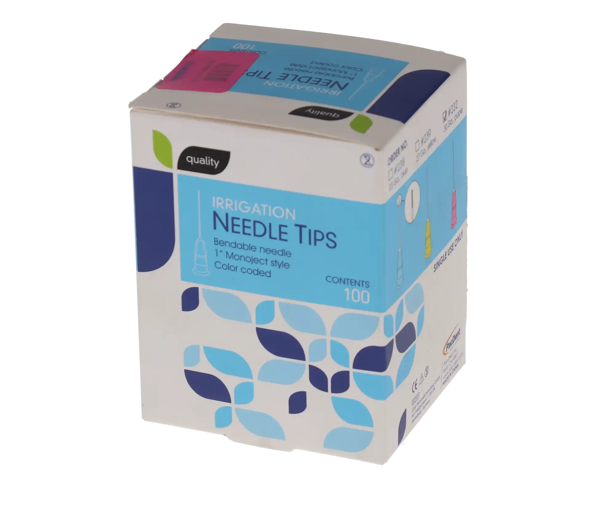 Endo Irrigation Needles, Straight Tip, 30 Ga, 1", Blue, 100/Pk, EN30 thumbnail 4