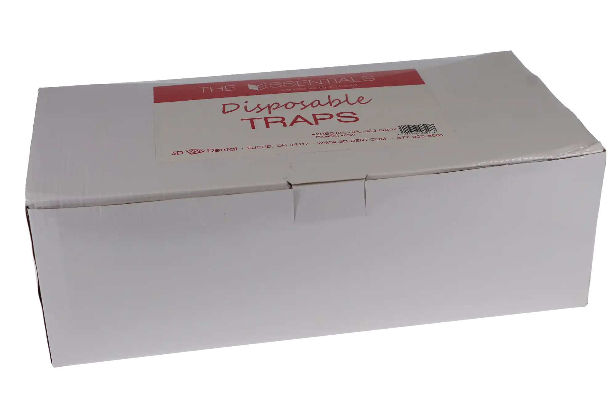 3D Dental Evacuation Trap, Fine Screen, 3 1/2" x 4 3/8", #2350, 8/Pk, TR-2350 thumbnail 4