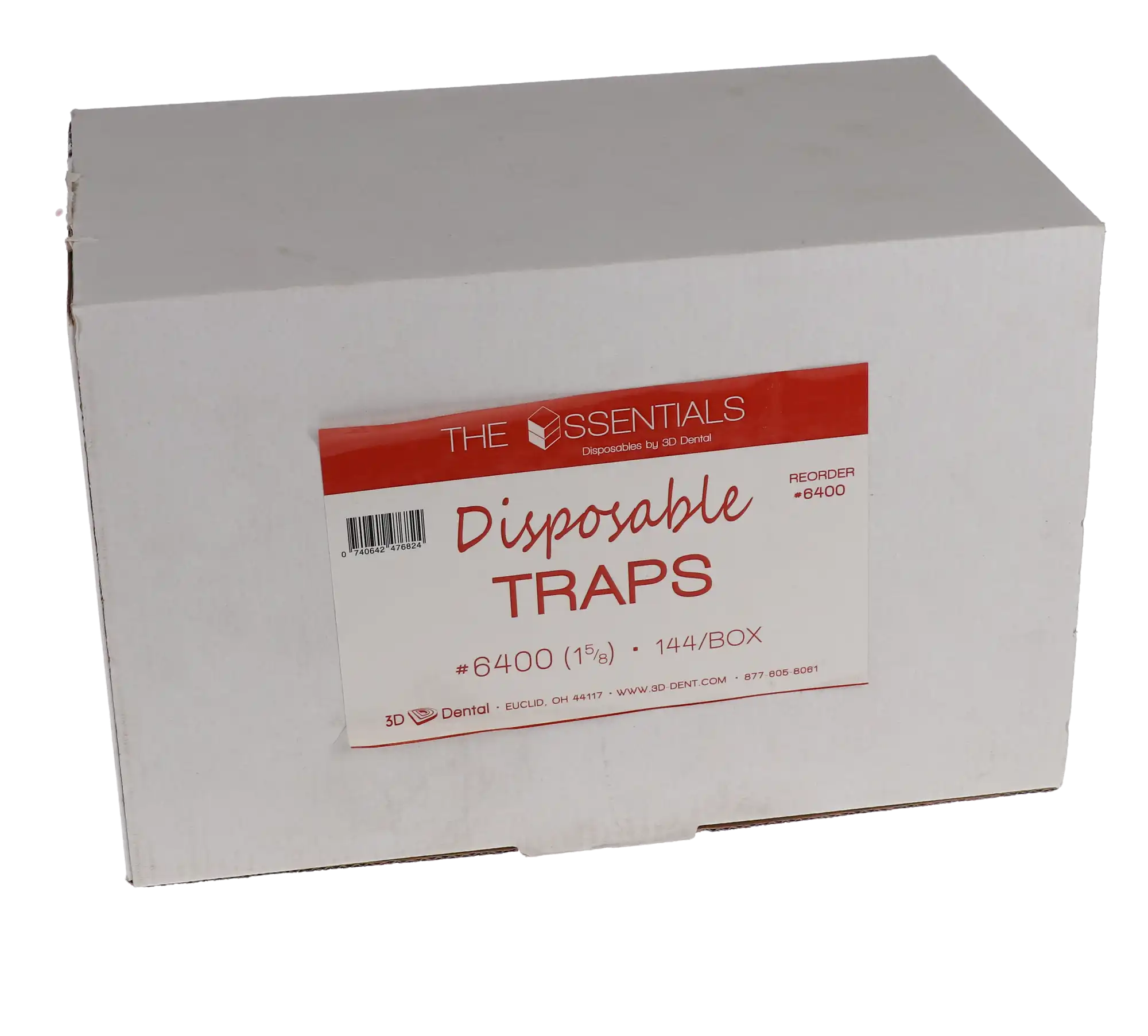 3D Dental Disposable Trap #6400, 1 5/8", 144/Pk, TR-6400 thumbnail 4