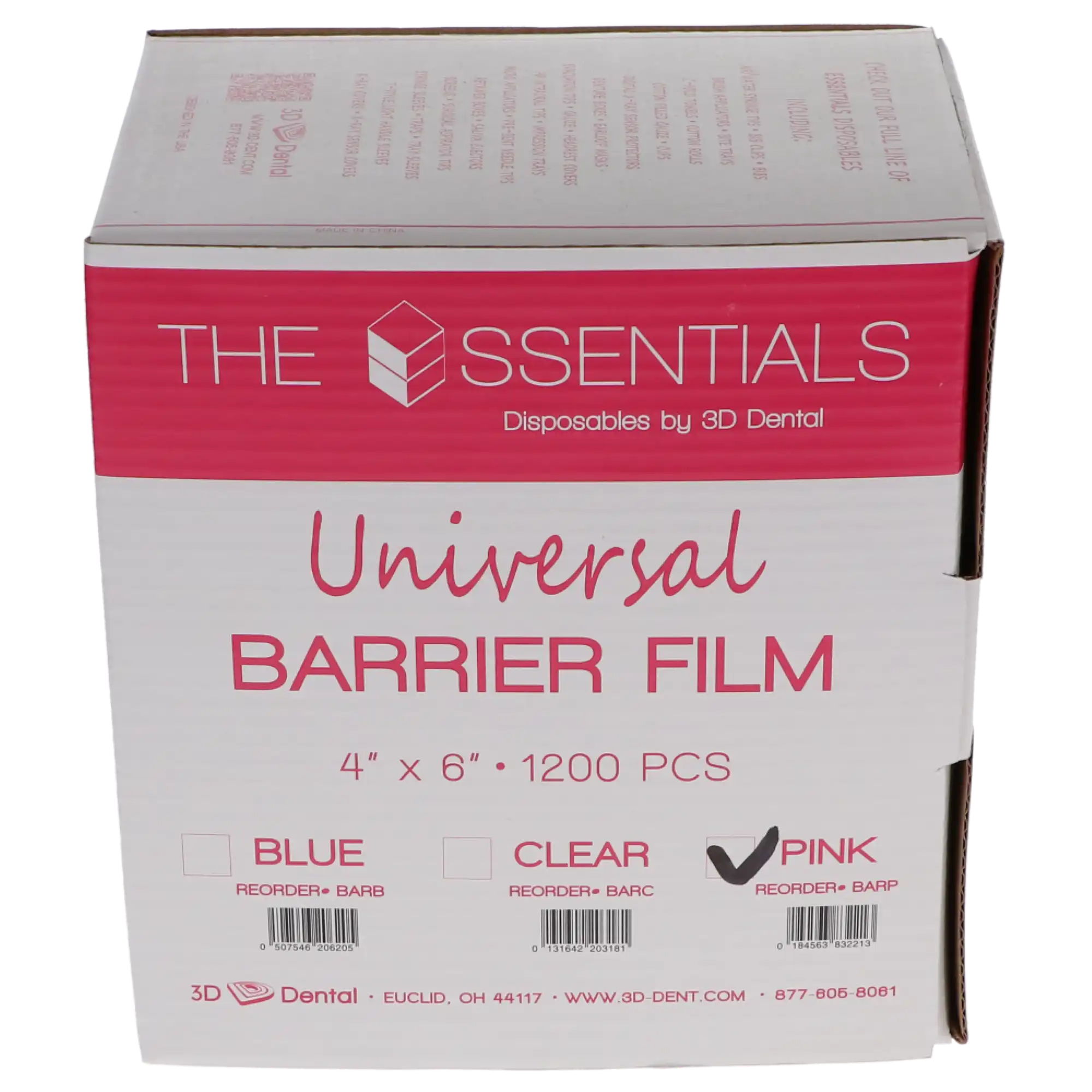 Essentials 4" x 6" Barrier Film, Pink, 1200/Roll thumbnail 4