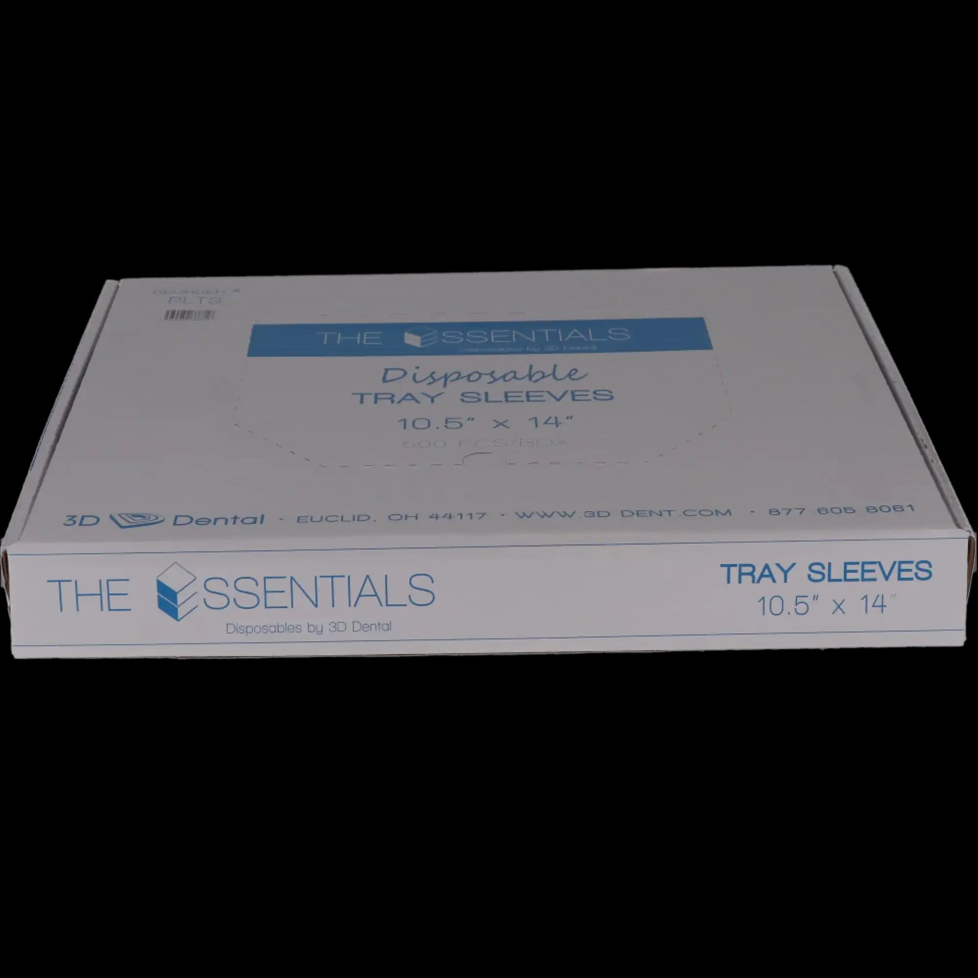 3D Dental Plastic Tray Sleeve, 10.5" x 14", Clear, 500/Box, PL-TS thumbnail 4