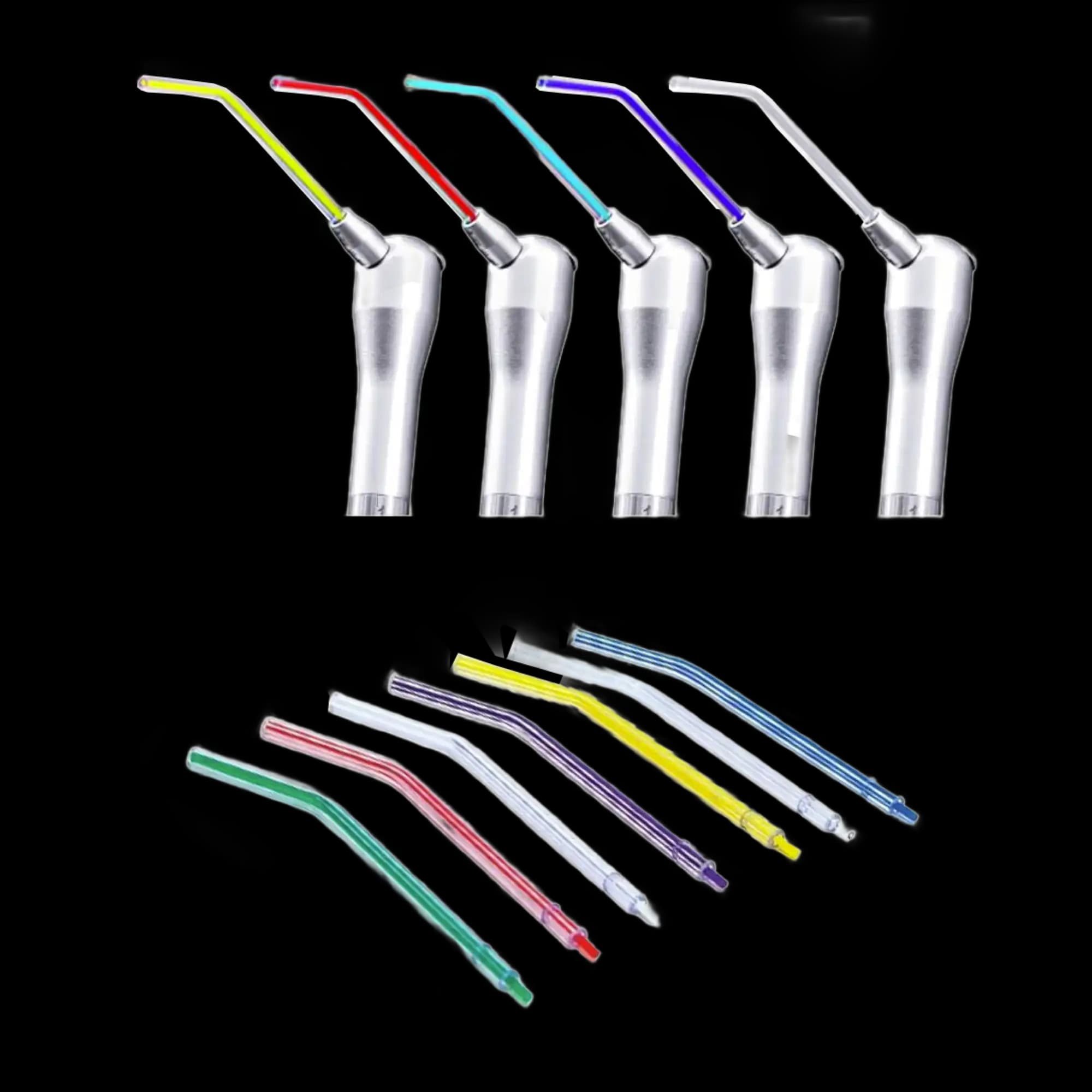 Crystal Tip Type Plastic Core Air/Water Syringe Tips, Rainbow, 250/Pk, AWPTC-250, AWPCT-250 - Crystal Tip Type Plastic Core Air/Water Tips, Rainbow, 250/Pk, AWPTC-250, AWPCT-250 - Image 1