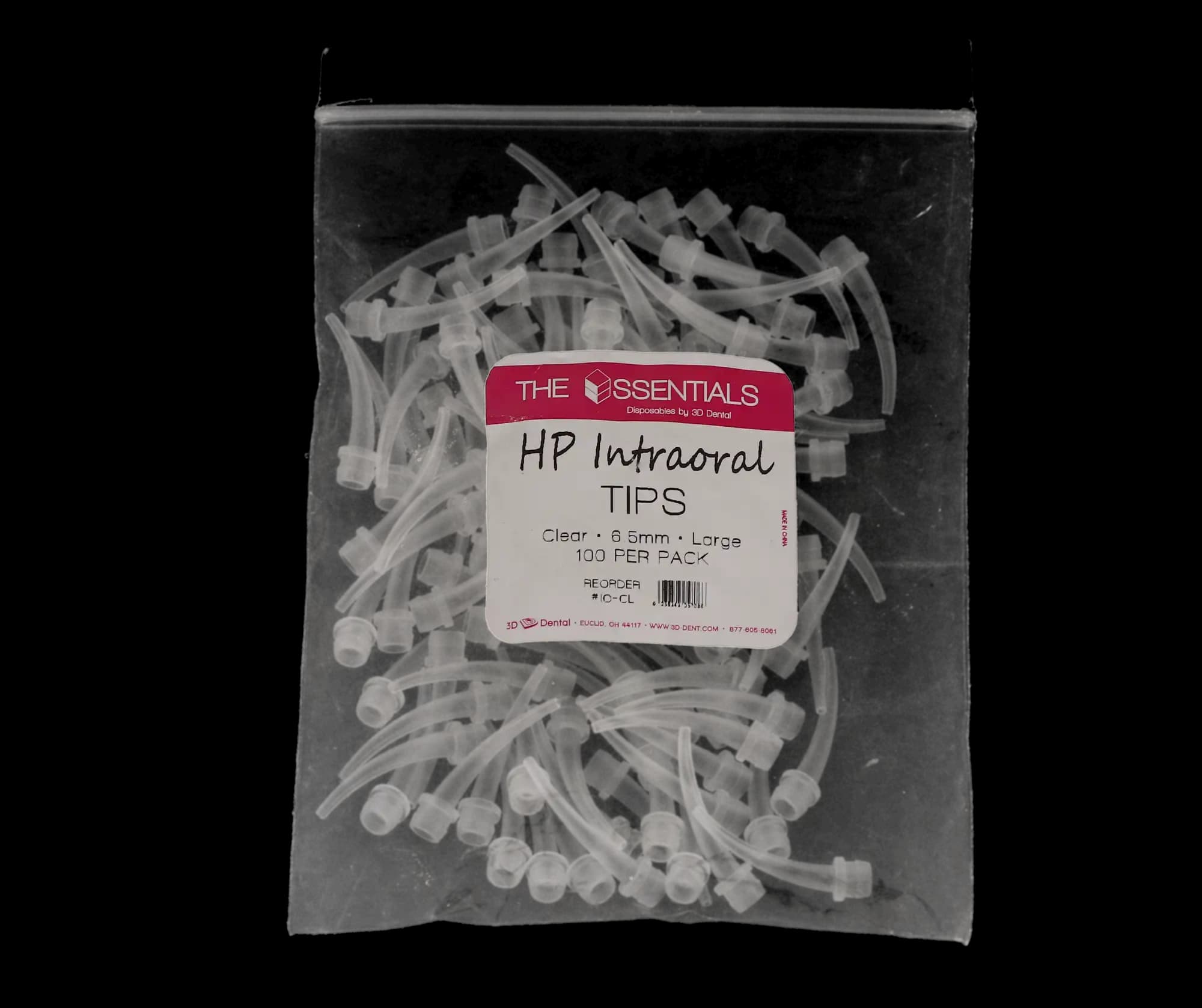 Mimic Intraoral Tips, Heavy Body, 6.5 mm, Large, Clear, 100/Pk, IO-CL thumbnail 4