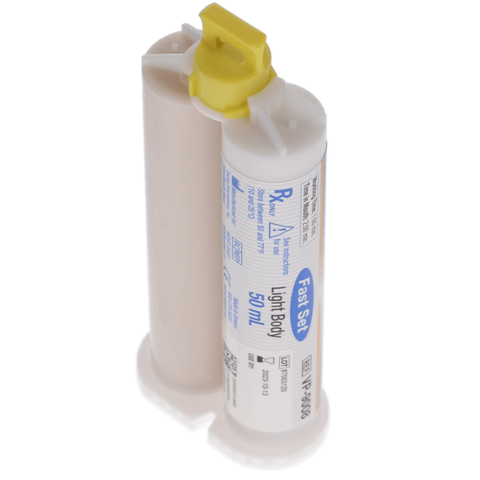 Mimic VPS Impression Material, Light Body, Fast Set, 50 ml Cartridges, 2/Pk, VPS-LF thumbnail 3
