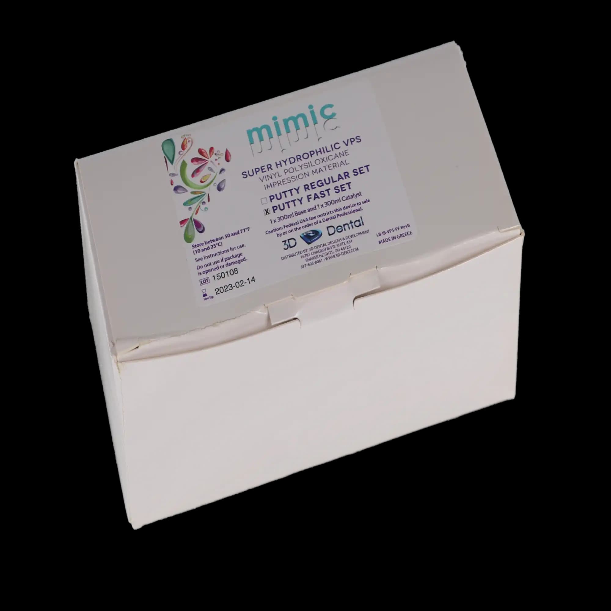 Mimic VPS Impression Putty, Fast Set, 300 ml Base & 300 ml Catalyst, 2/Pk, VPS-PF thumbnail 4