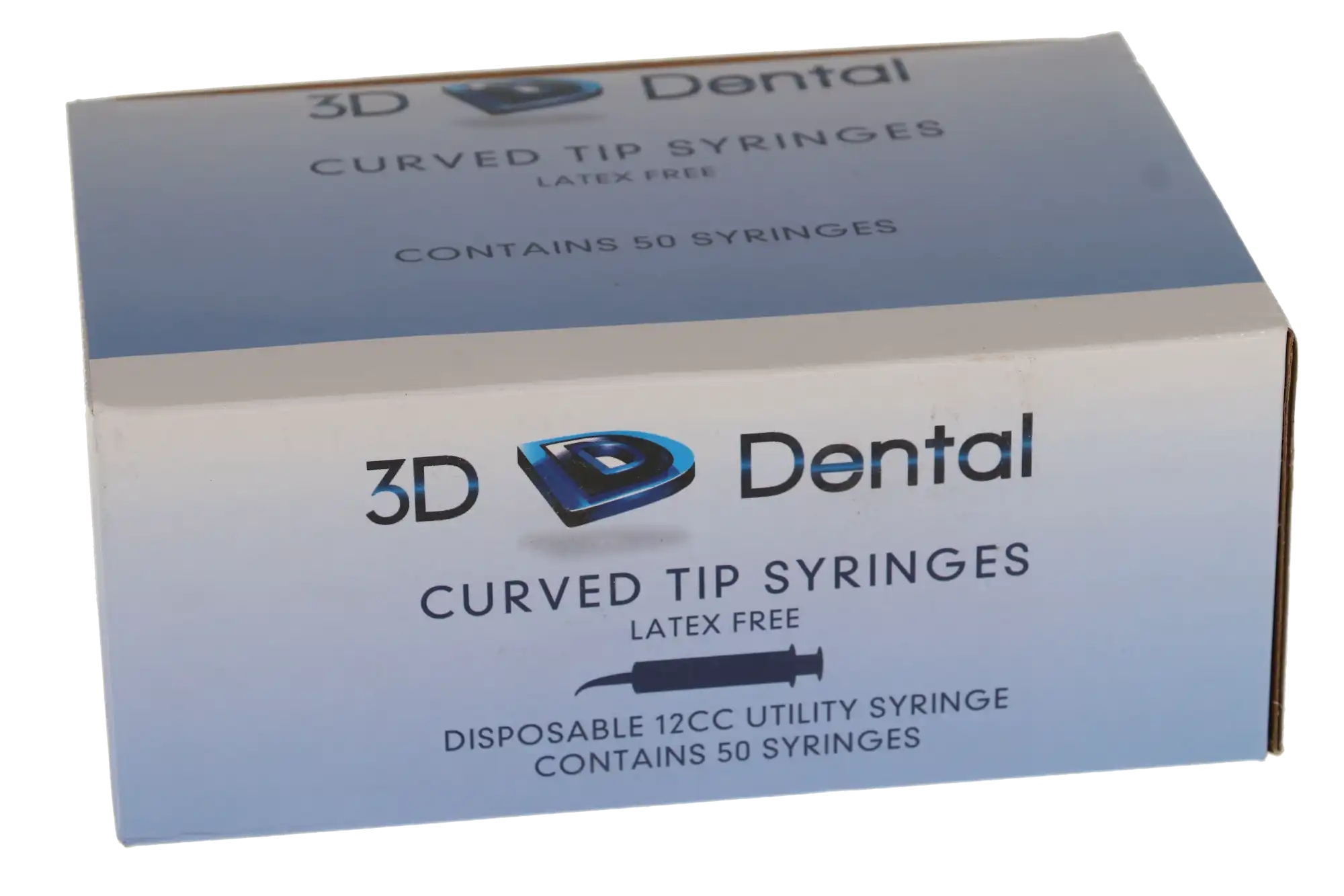 3D Dental Disposable Utility Syringe, Tapered Curved Tip, 12 cc, #412, 50/Pk, CS12 thumbnail 4