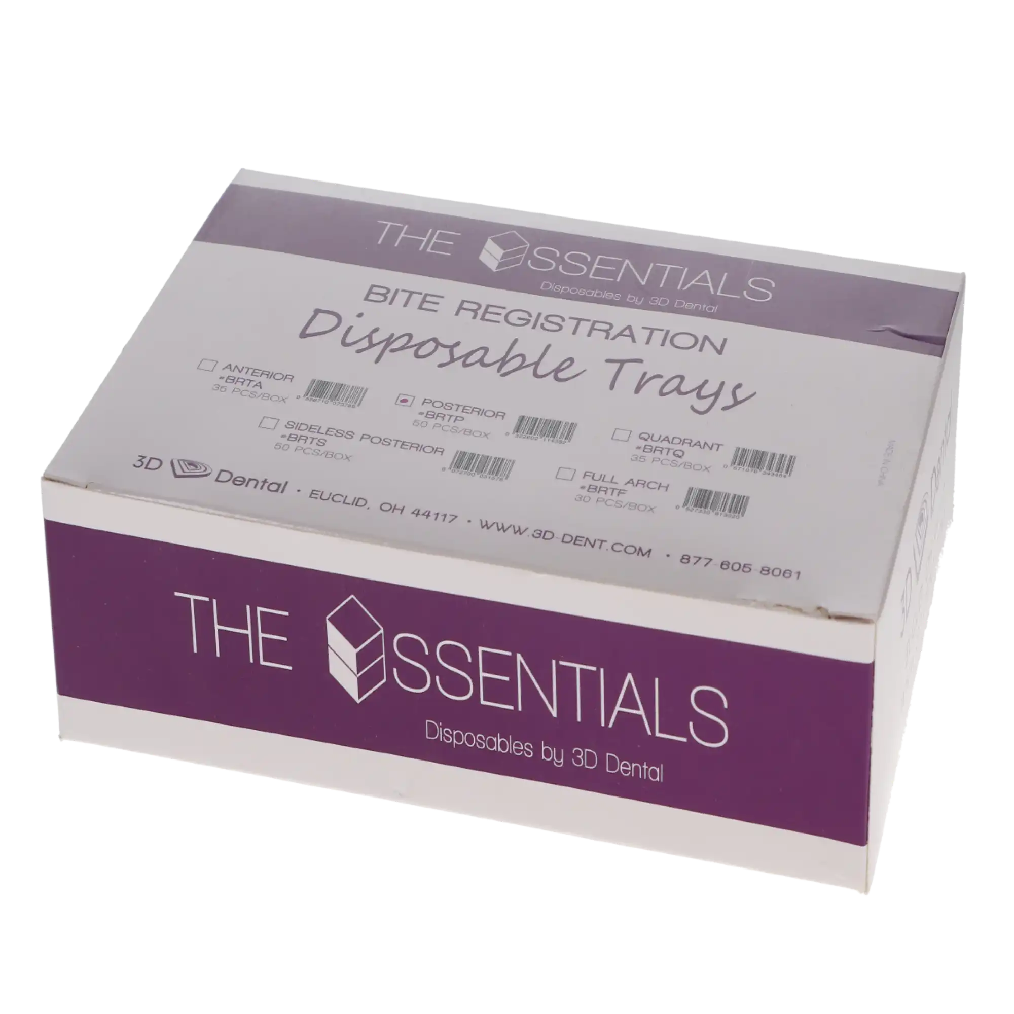 3D Dental Essentials Posterior Bite Registration Trays, Disposable, 50/Box, BRTP thumbnail 4