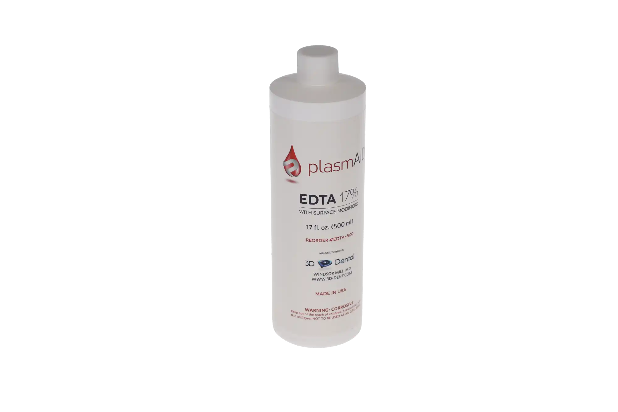 EDTA 17% Solution with Surface Modifiers, 500 ml Bottle, 1/Pk, P-EDTA-500 - EDTA 17% Solution, with Surface Modifiers, 500 ml, 1/Pk, P-EDTA-500 - Image 1