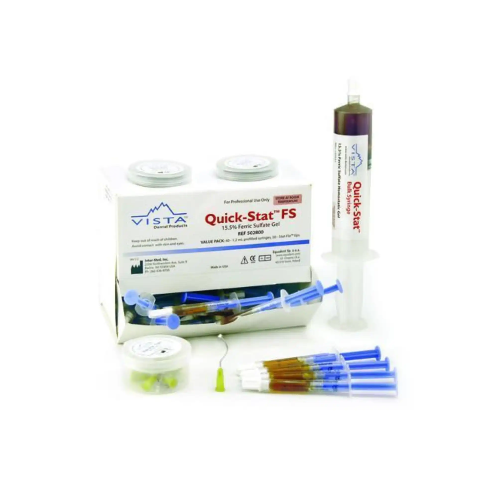 Quick-Stat FS Hemostatic Gel Value Pack, 20% Ferric Sulfate, 40 x 1.2 mL Prefilled Syringes with Stat-Flo Tips, 502800 thumbnail 2
