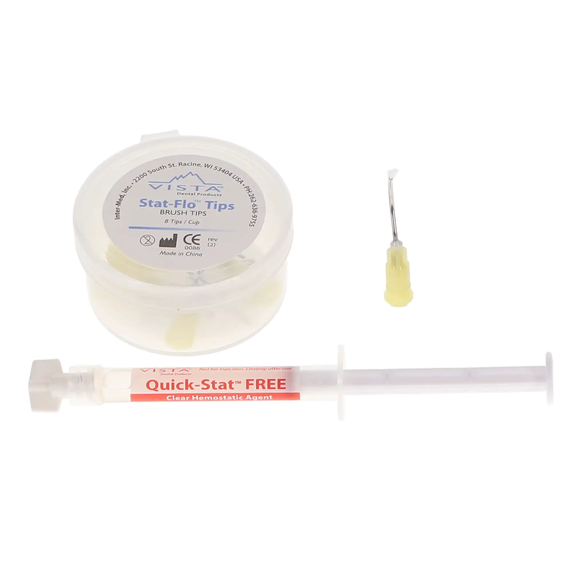 Quick-Stat FREE Clear Hemostatic Gel, 25% Aluminum Chloride, 1.2 mL Syringe Standard Kit, 4/Pk, 504600 thumbnail 2