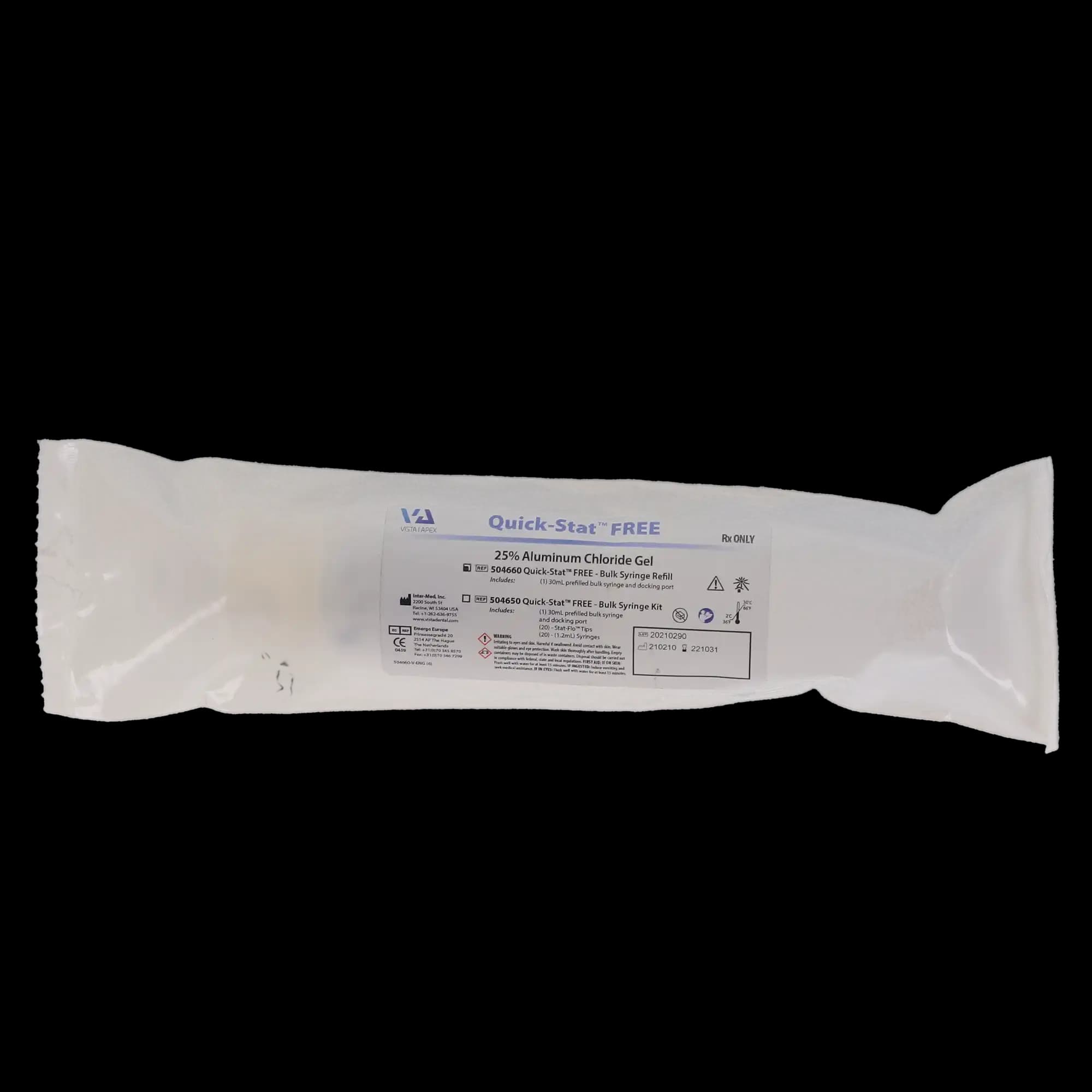 Quick-Stat FREE Clear Hemostatic Agent, Bulk Syringe Refill, 30 ml, 1/Pk, 504660 thumbnail 4