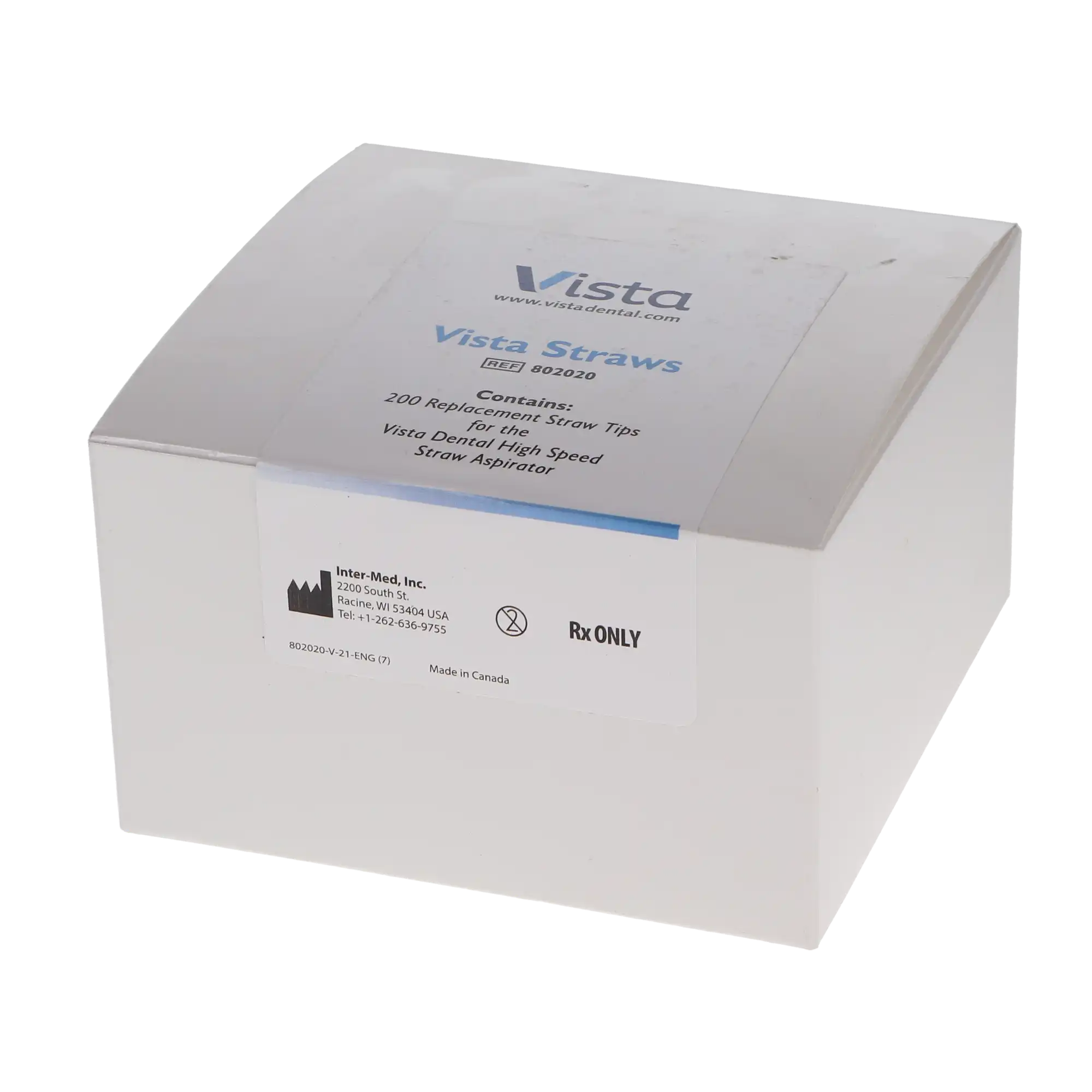 Vista Apex Replacement Aspirator Straws, 4.5" Length, 1.5mm Opening, 200/Pk, #802020 thumbnail 8