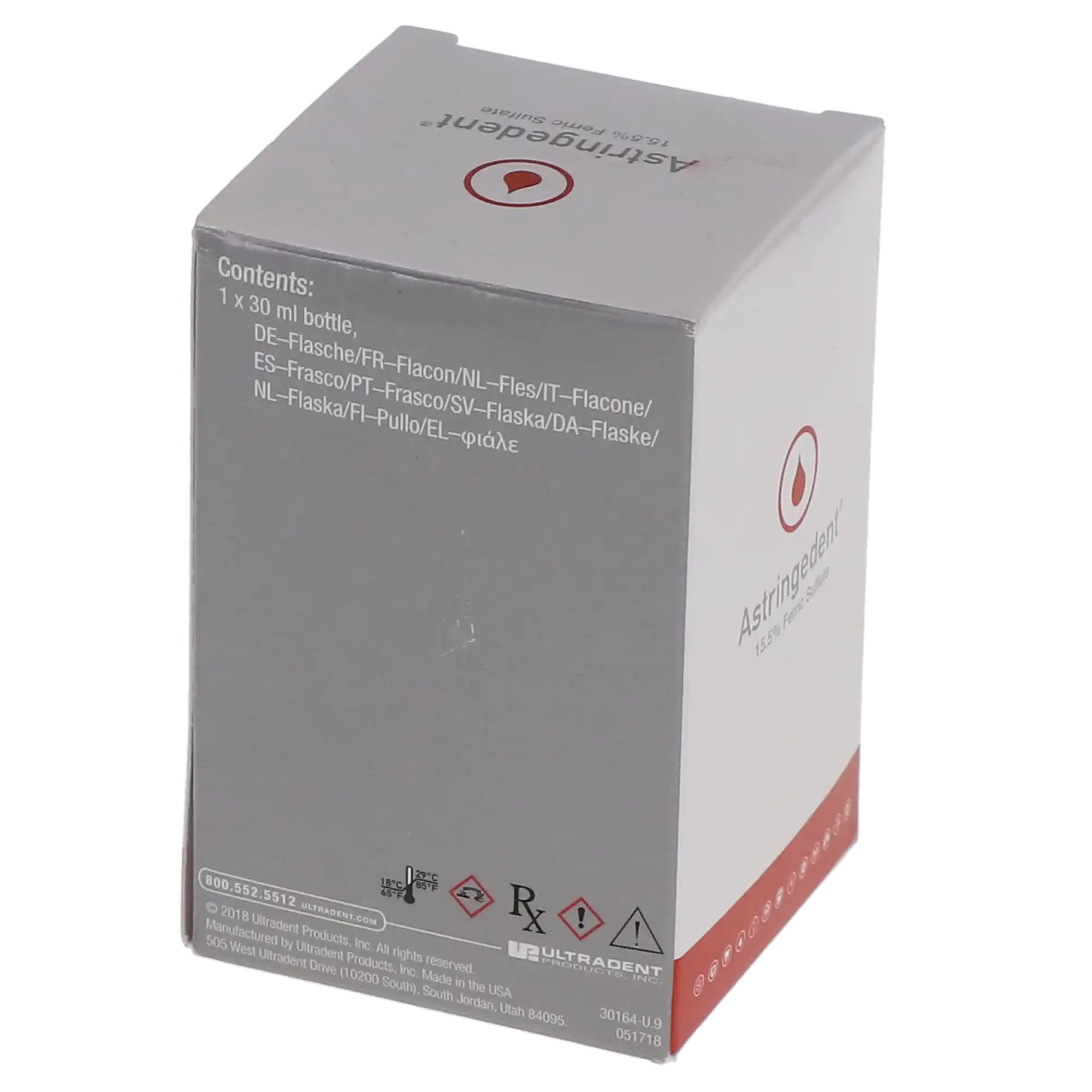 Ultradent Astringedent Hemostatic Solution, 15.5% Ferric Sulfate, 30 ml Bottle, 1/Pk, 111 thumbnail 4