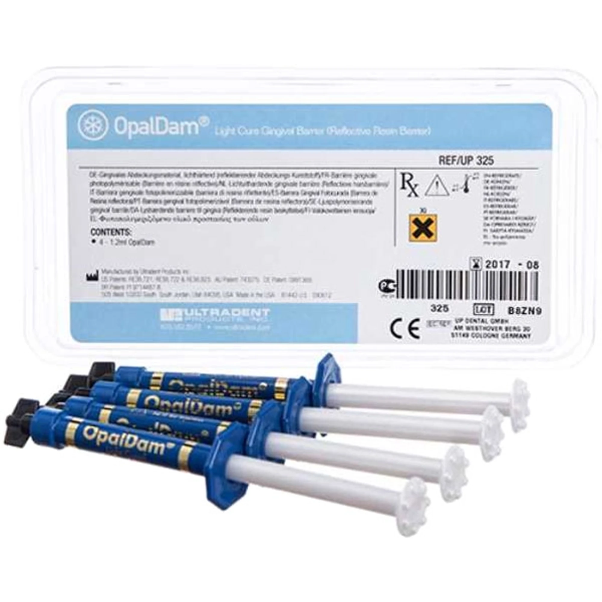 OpalDam Light-Cured Resin Barrier, Syringe Refill, 1.2 ml, 4/Pk, 325 - OpalDam Light-Cured Resin Barrier, Syringe Refill, 1.2 ml, 4/Pk, 325 - Image 1