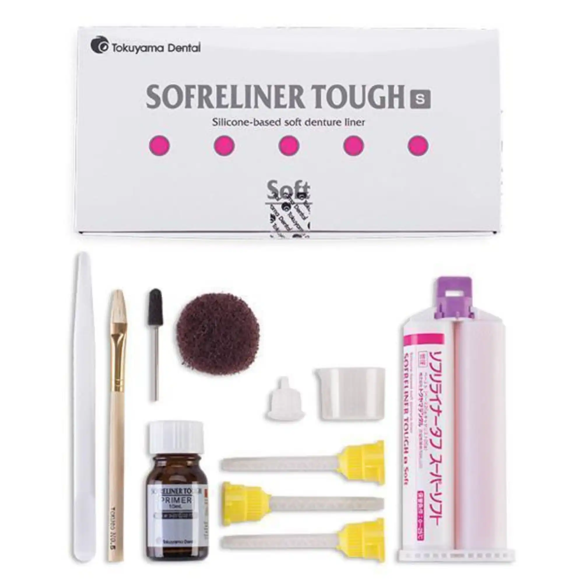 Sofreliner Tough S (Soft) Denture Reline Kit, 52 g Cartridge, 10 mL Primer, 23401 thumbnail 16