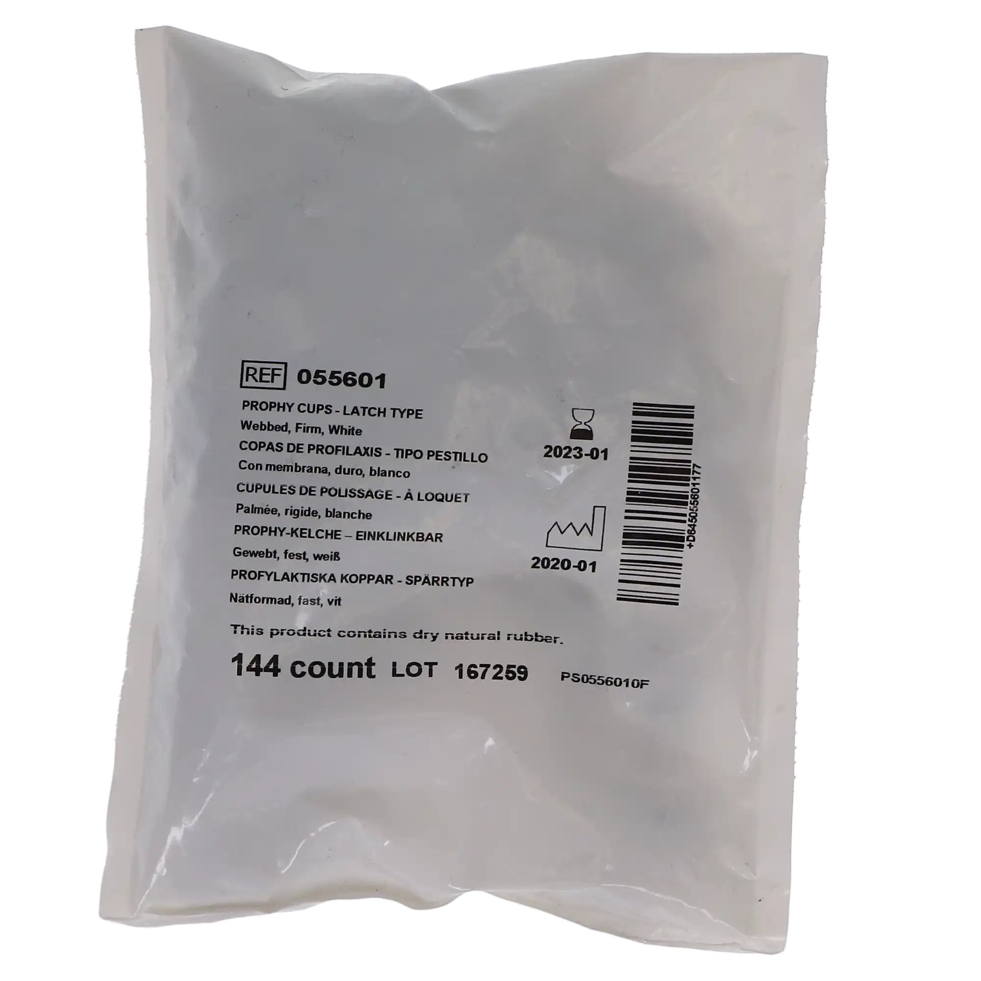 Young Dental Traditional Web™ Prophy Cup, Long, Metal Latch Type, Firm, White, 144/Pkg, 055601 thumbnail 6
