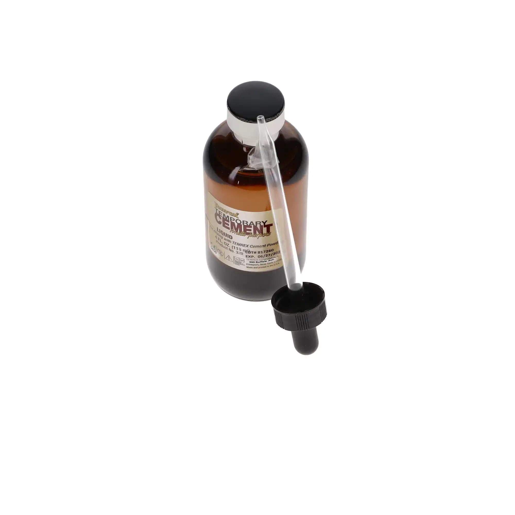 Temrex Zinc Oxide Eugenol Temporary Cement Liquid Refill, 4 oz Bottle, 320 thumbnail 6