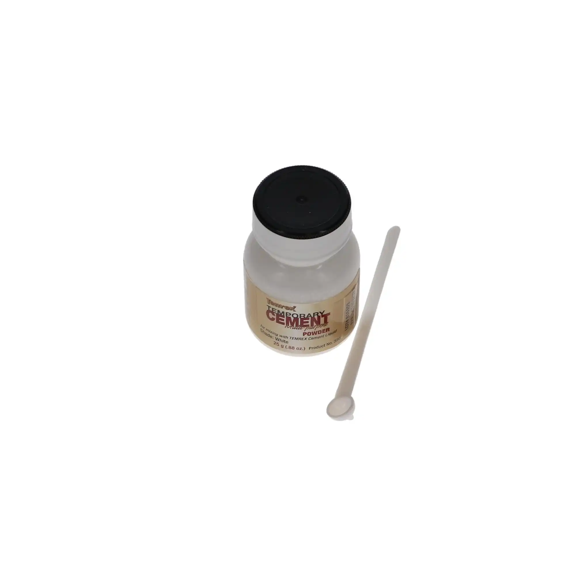 Temrex Zinc Oxide Eugenol Temporary Cement Powder, White, 25 g Bottle, Refill, 330 thumbnail 7
