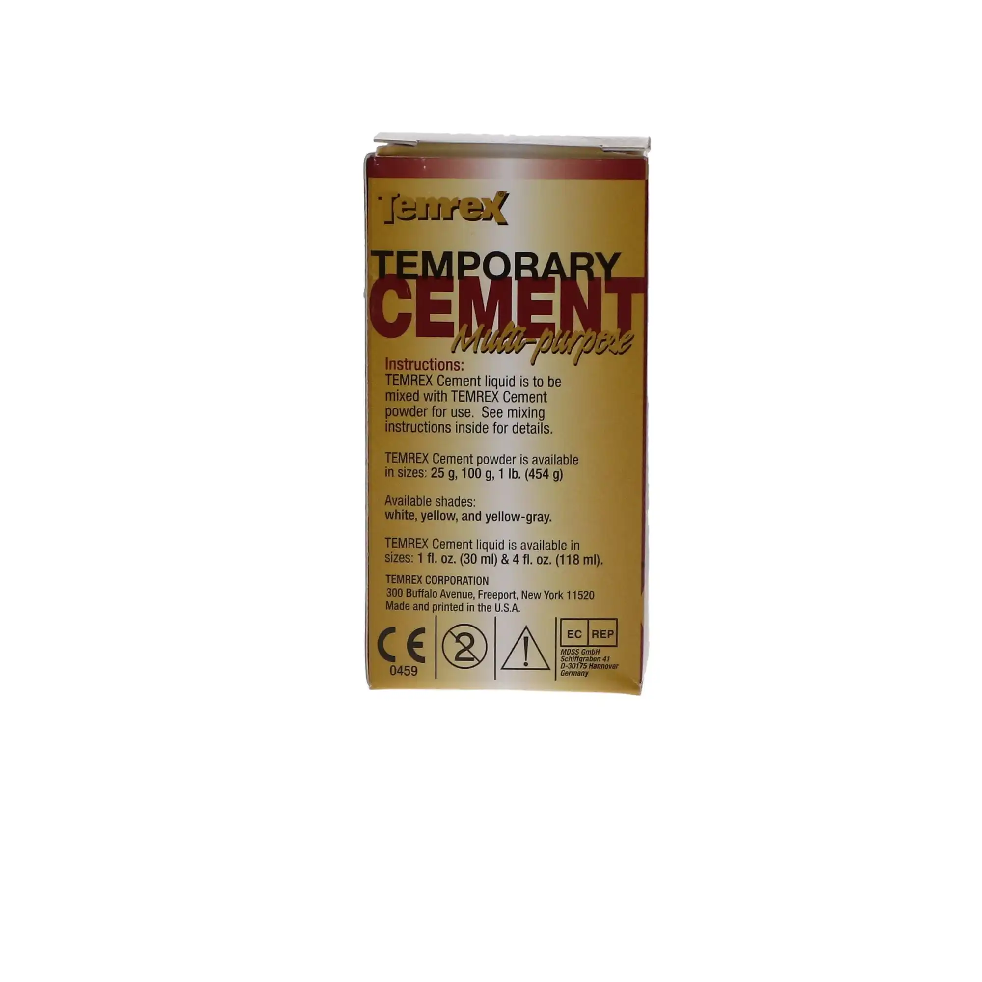 Temrex Zinc Oxide Eugenol Temporary Cement Powder, White, 25 g Bottle, Refill, 330 thumbnail 9