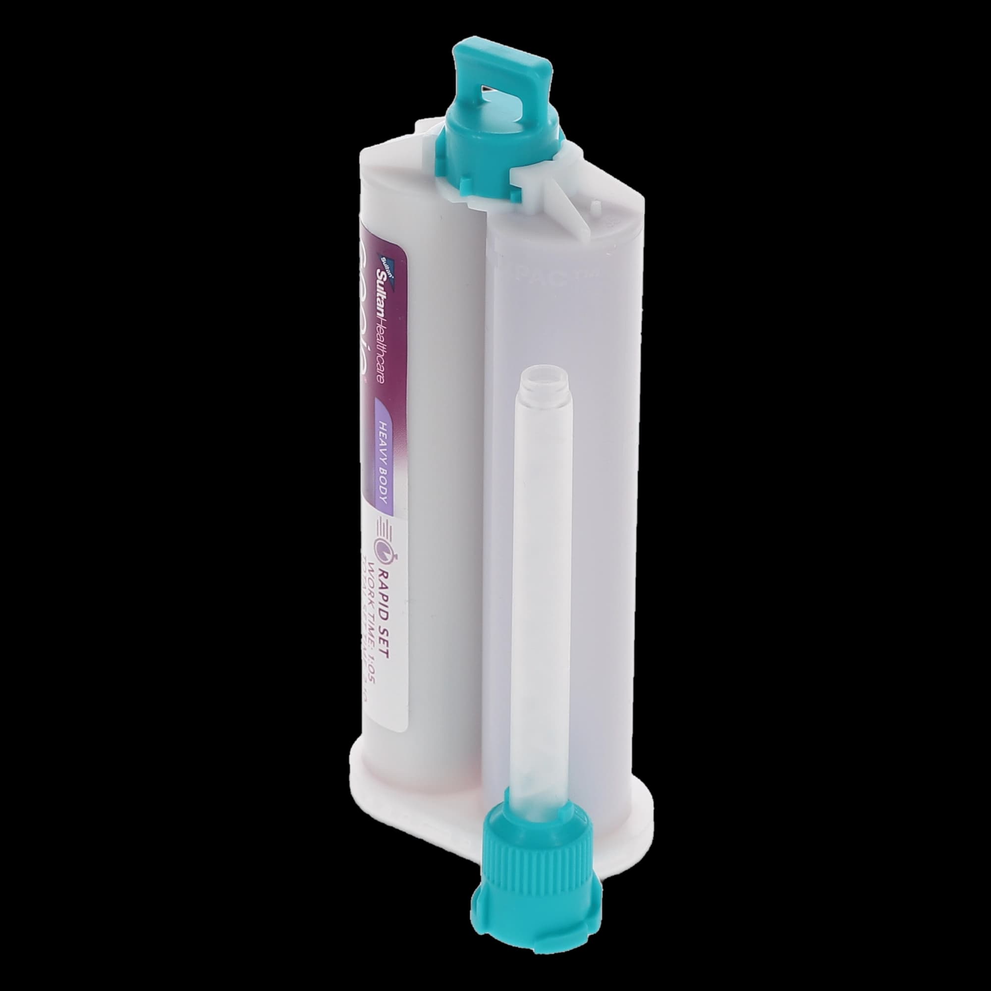 Genie VPS Impression Material, Heavy Body, Rapid Set, Berry Flavor, Purple, 2 x 50 mL Cartridges with 6 Mixing Tips, 77630 thumbnail 2