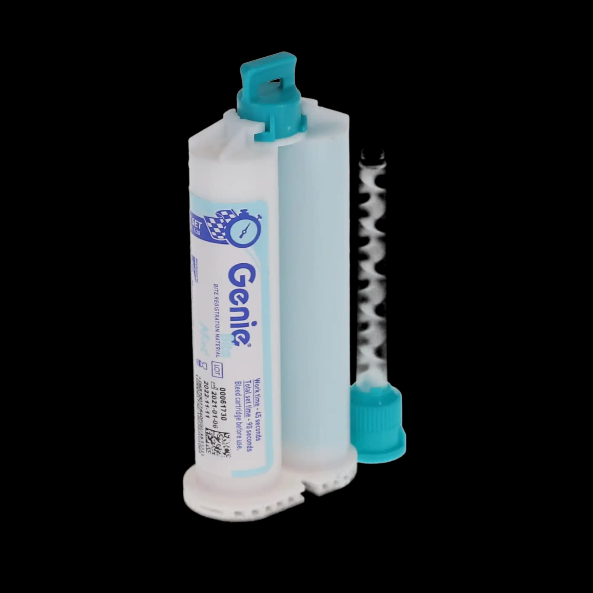 Sultan Genie Bite Bite Registration Material, Fast Set, Mint, 2 x 50 ml Cartridges with 6 Mixing Tips, 77640 thumbnail 2