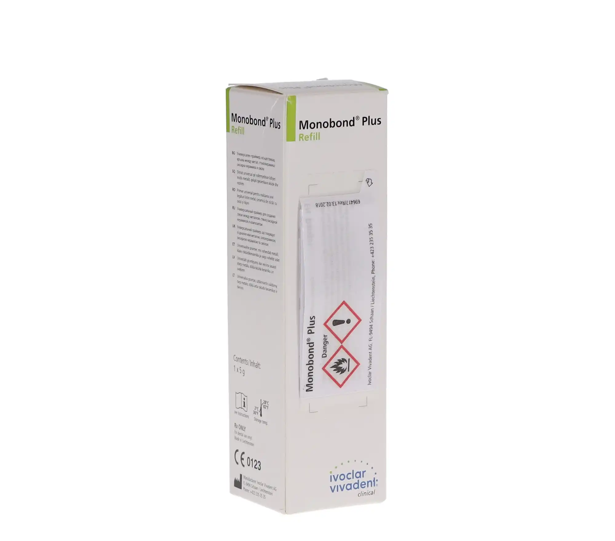 Ivoclar Vivadent Monobond Plus Universal Primer, Refill, 5 g Bottle, 1/Pk, 626221AN thumbnail 4