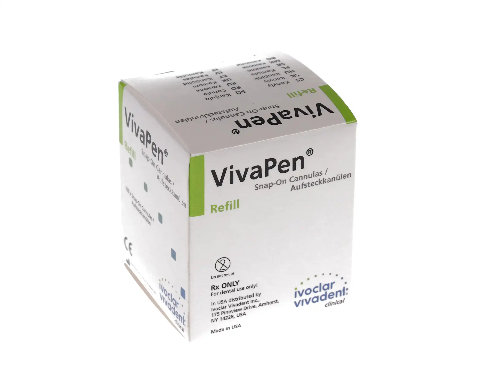 Ivoclar Vivadent VivaPen Snap-On Cannula, Bendable, Disposable, 100/Pk, 627178 thumbnail 4