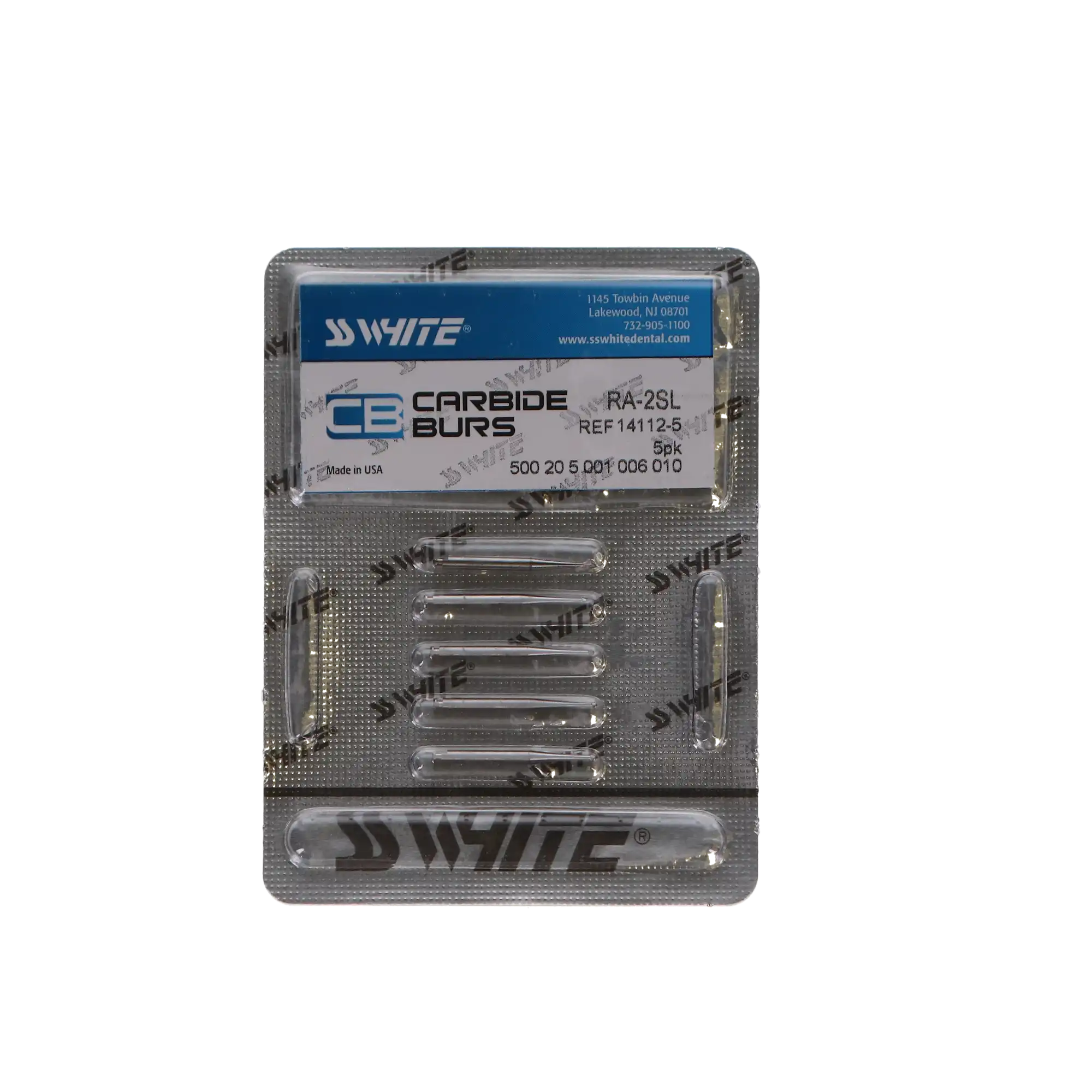 SS White Round Surgical Length Carbide Bur, RA Latch, #2, 1.2 mm, 5/Pk, 14112-5 thumbnail 5