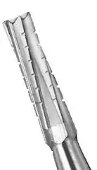 SS White RA #558 Carbide Bur, Straight Flat End Cross Cut Fissure, Right Angle Latch, 1.2 mm Diameter, 3.8 mm Length, 10/Pk, 14769 thumbnail 2
