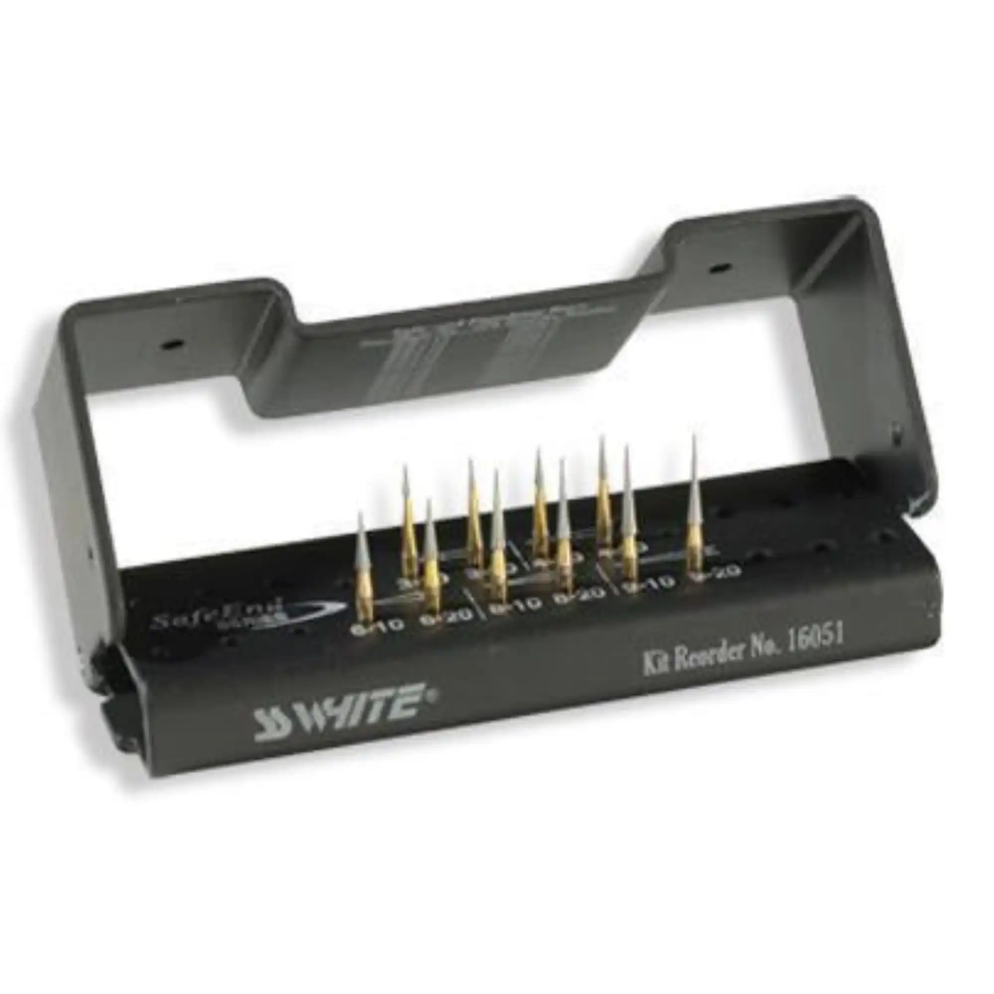 SS White Safe End Series Trimming & Finishing Carbide Bur Kit, 10/Pk, FG, 16051 thumbnail 2
