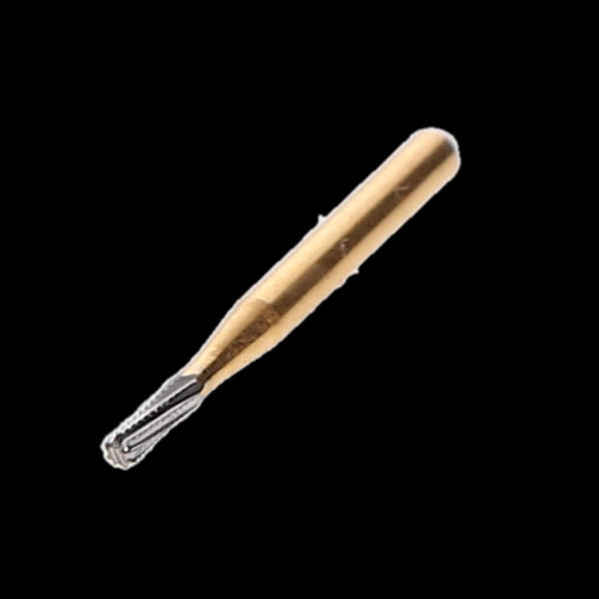 Great White Gold Series Carbide Bur, FG, Straight Cross Cut Fissure, #1557, 10/Pk, 18221 thumbnail 3