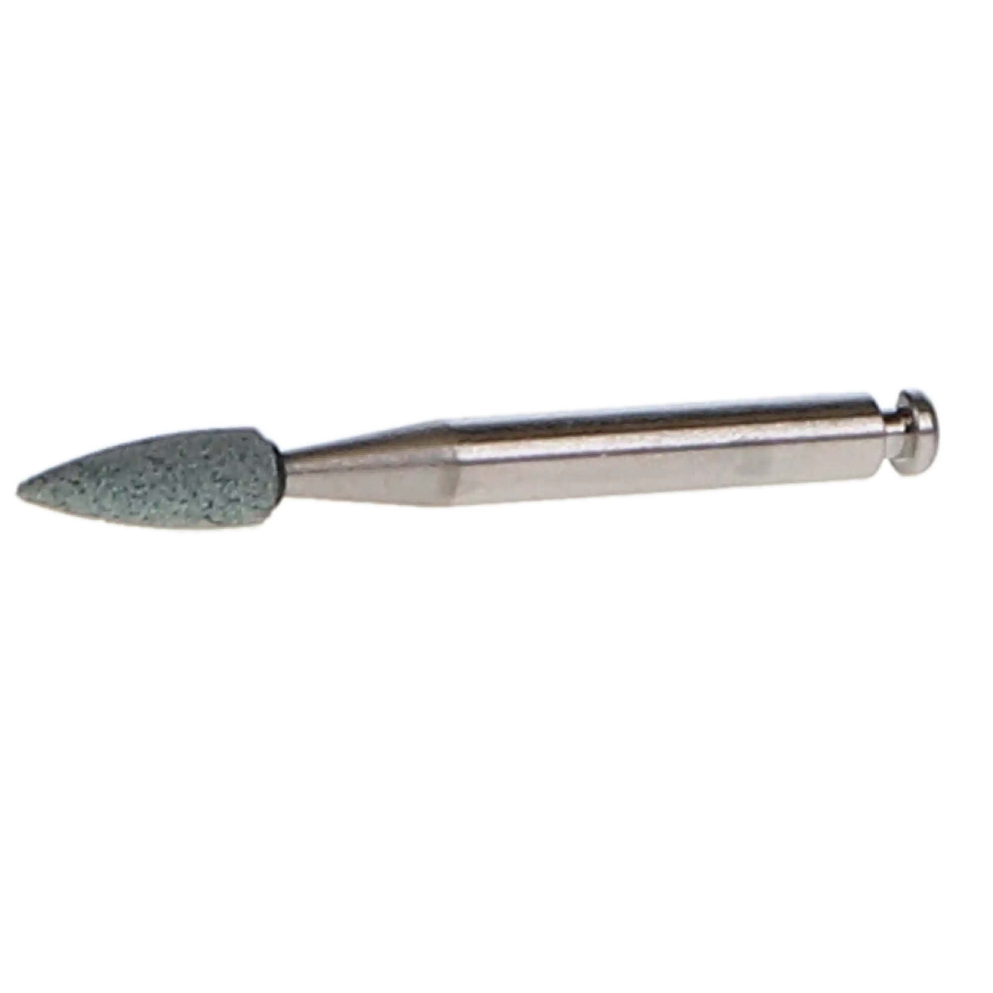 Shofu Dura-Green Silicon Carbide Finishing Stone, Flame Shape FL2, Contra Angle (CA), Green, 12/Pkg, ISO #025, #0060 thumbnail 5