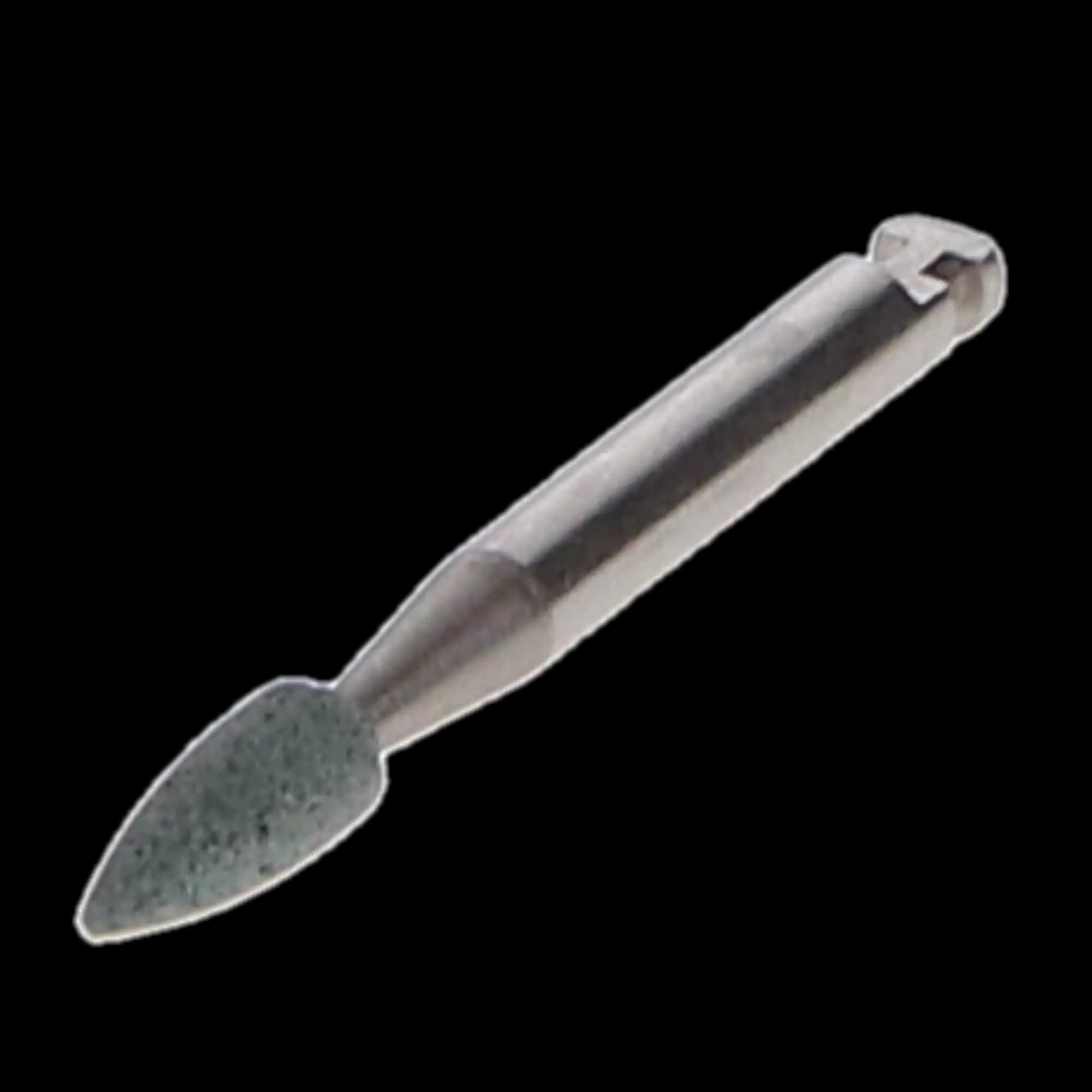 Shofu Dura-Green Silicon Carbide Finishing Stone, Flame Shape FL2, Contra Angle (CA), Green, 12/Pkg, ISO #025, #0060 thumbnail 6