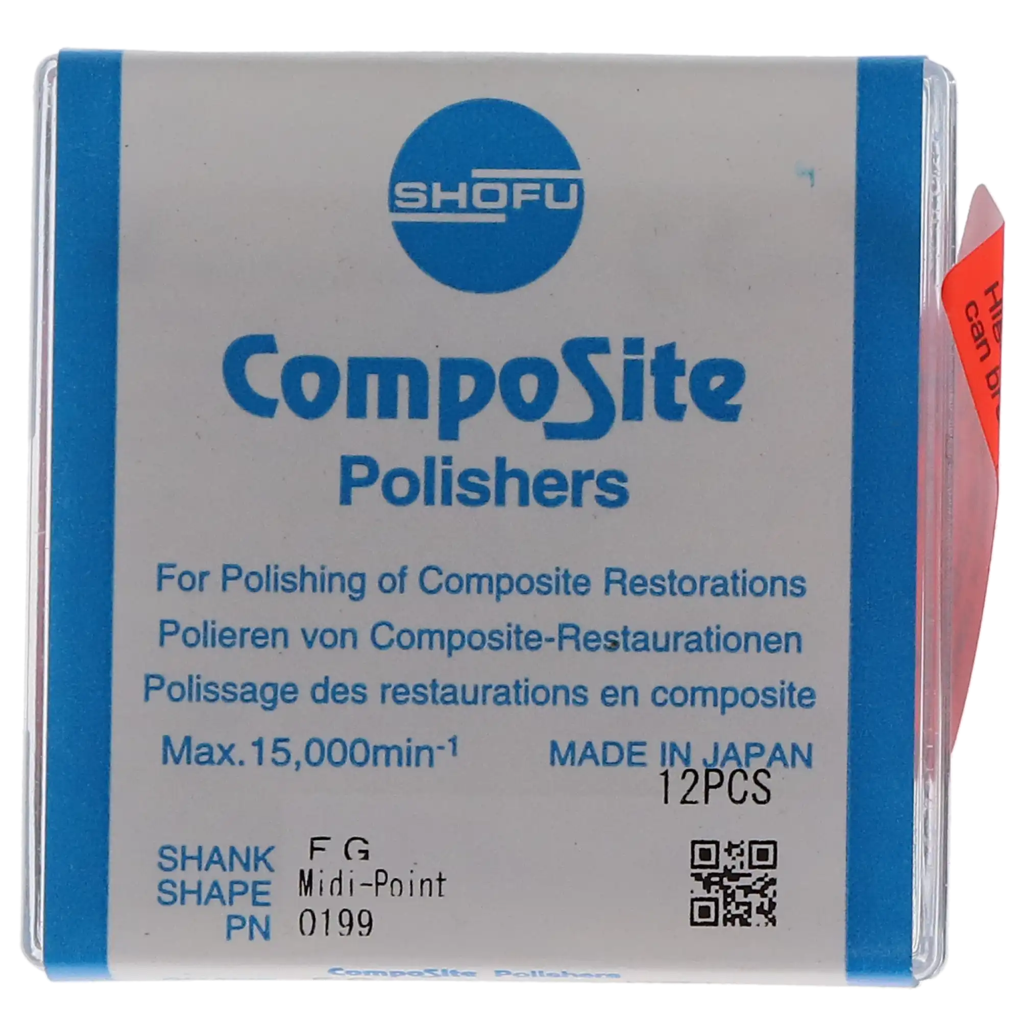 Shofu CompoSite Polishers, FG, Midi-Point, Regular Grit, #040, 12/Pk, 0199 thumbnail 7