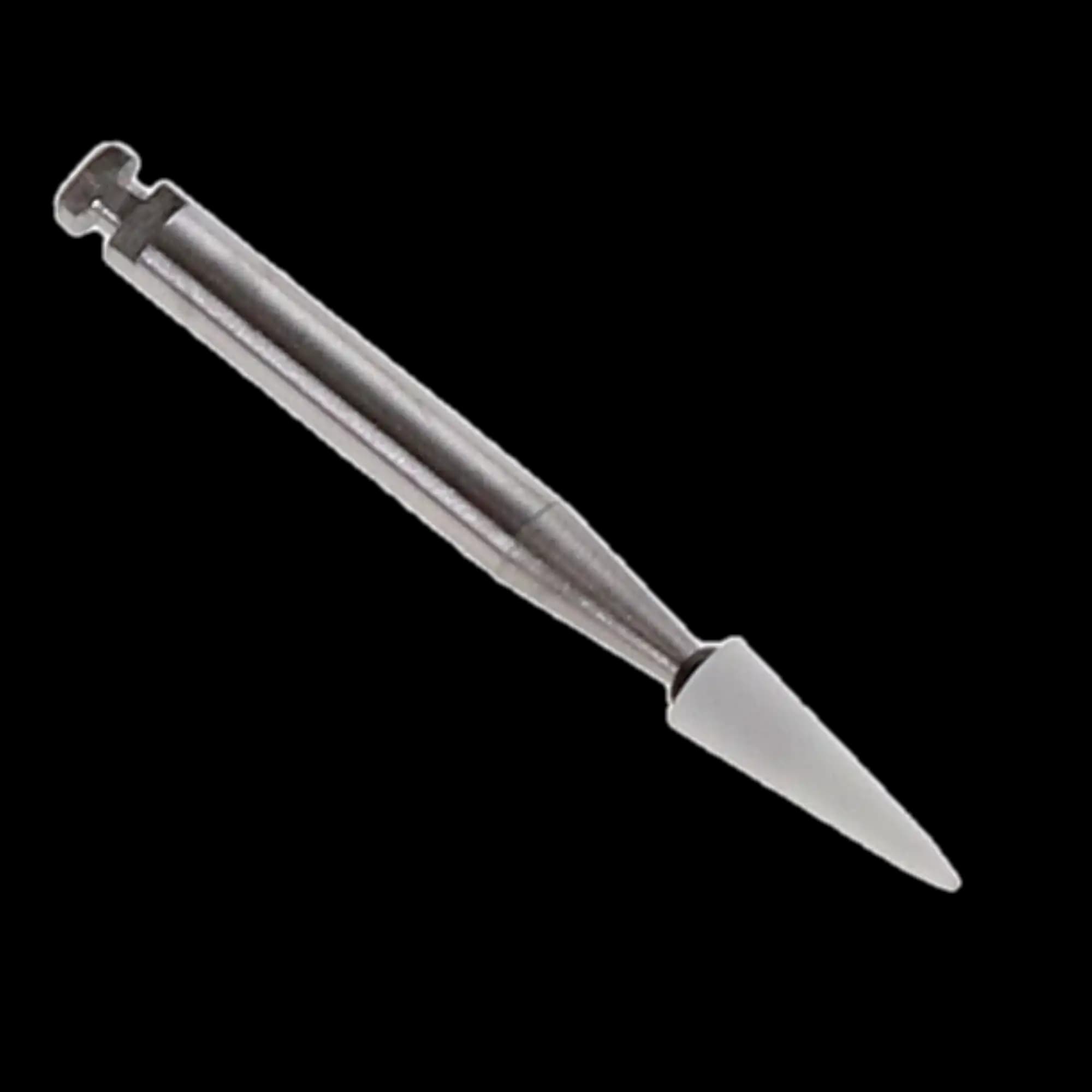 Shofu Dura-White Stone, CN1 Pointed Cone, CA (Contra Angle) Shank, ISO #024, White, 12/Pkg, 0221 thumbnail 8
