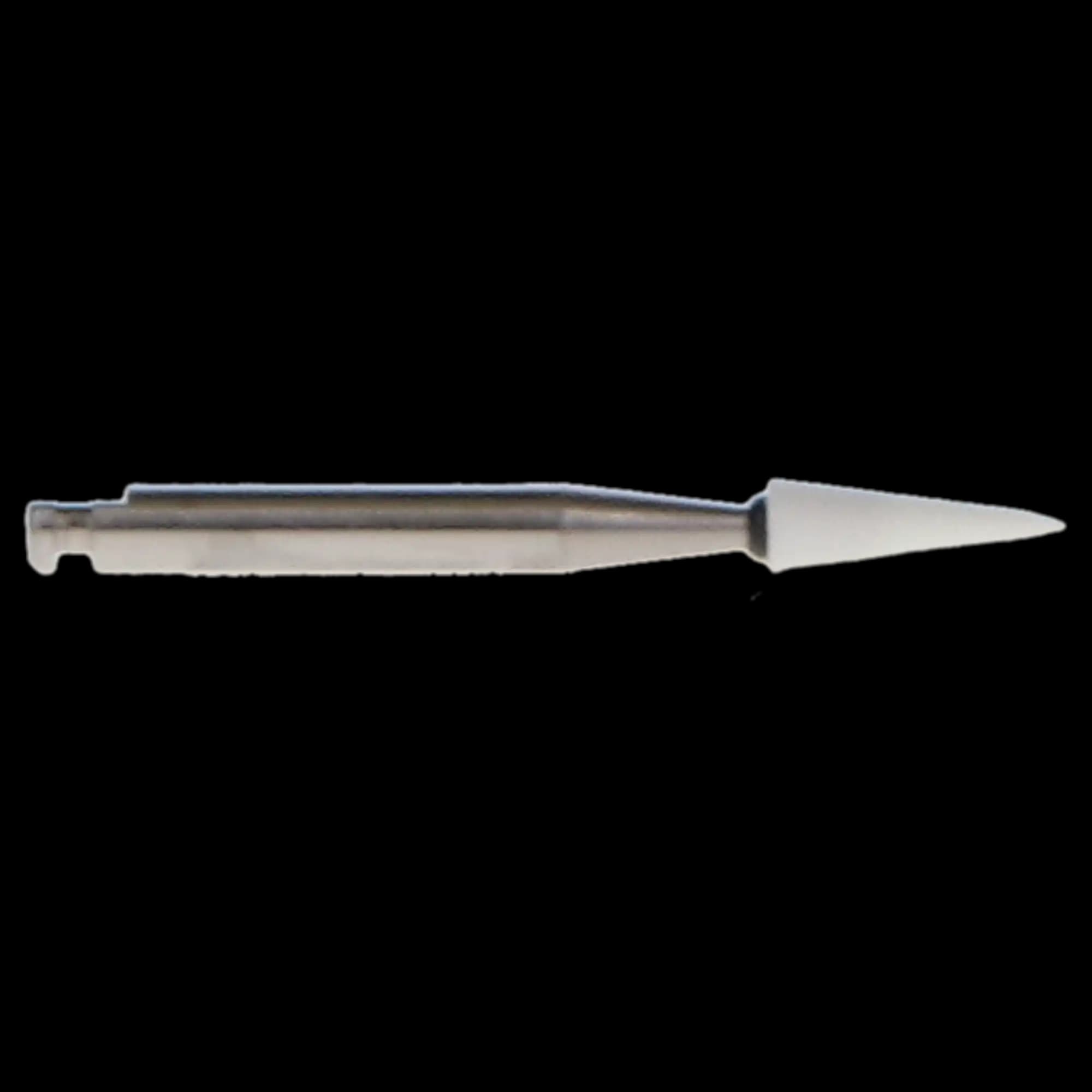 Shofu Dura-White Stone, CN1 Pointed Cone, CA (Contra Angle) Shank, ISO #024, White, 12/Pkg, 0221 thumbnail 11