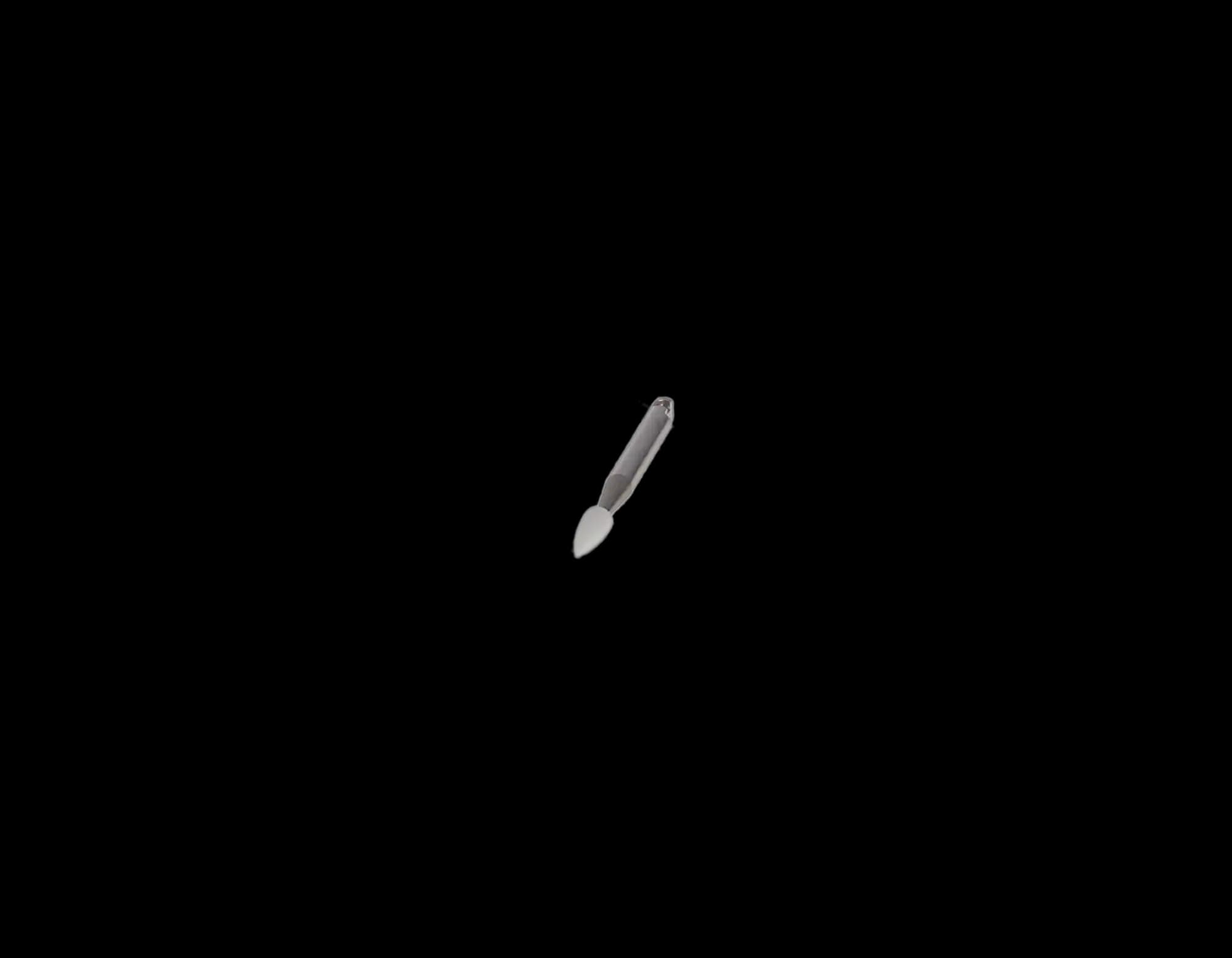 Shofu Dura-White Finishing Stone, FL2 Flame Shape, CA (Contra Angle) Latch-Type, ISO #025, White, 12/Pk, #0223 thumbnail 6