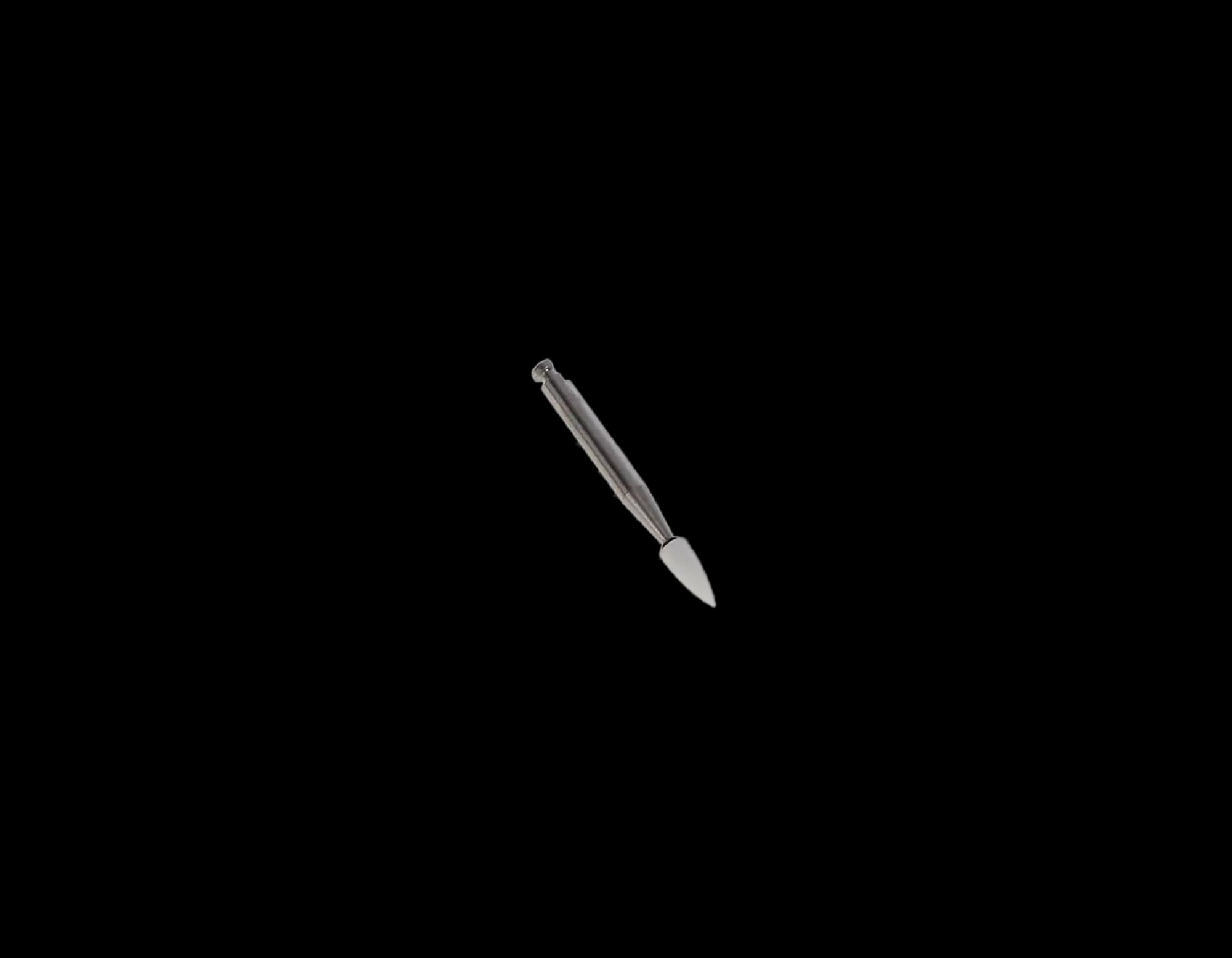 Shofu Dura-White Finishing Stone, FL2 Flame Shape, CA (Contra Angle) Latch-Type, ISO #025, White, 12/Pk, #0223 thumbnail 7