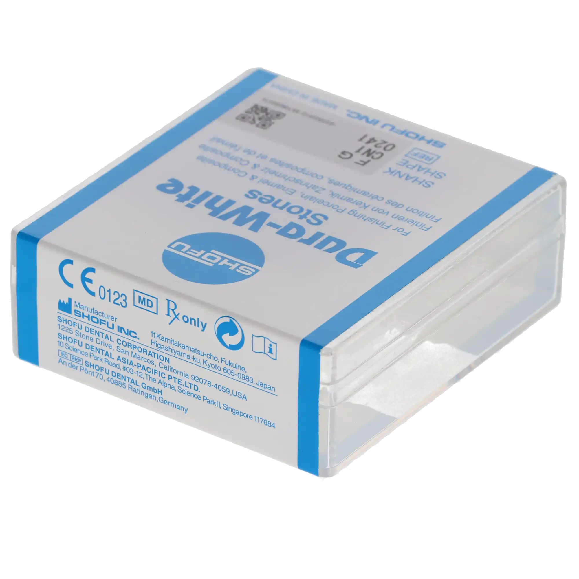 Shofu Dental Dura-White Stones, FG, Cone, #024 (CN1), White, 12/Pk, 0241 thumbnail 8